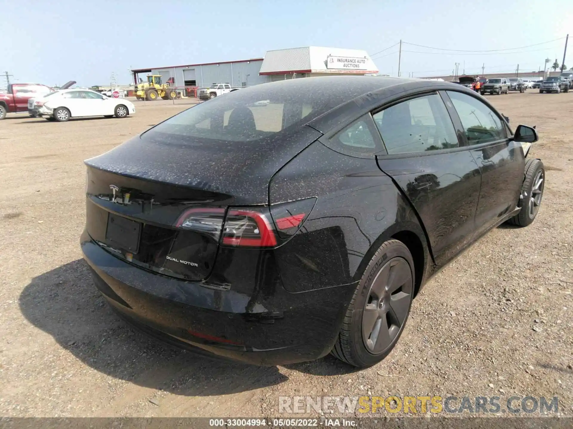 4 Фотография поврежденного автомобиля 5YJ3E1EB7MF098529 TESLA MODEL 3 2021