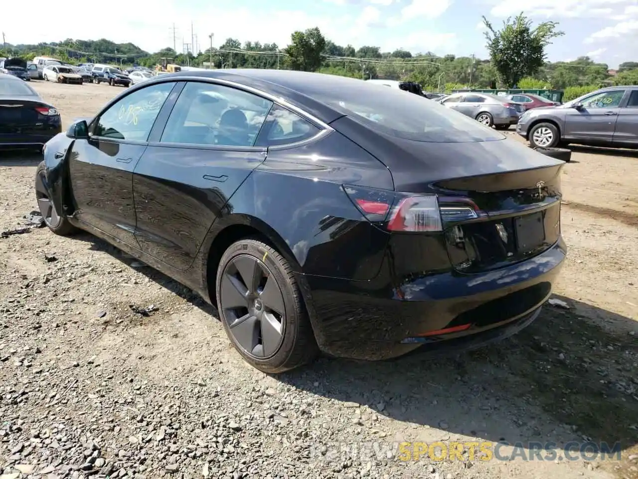 3 Фотография поврежденного автомобиля 5YJ3E1EB7MF836698 TESLA MODEL 3 2021