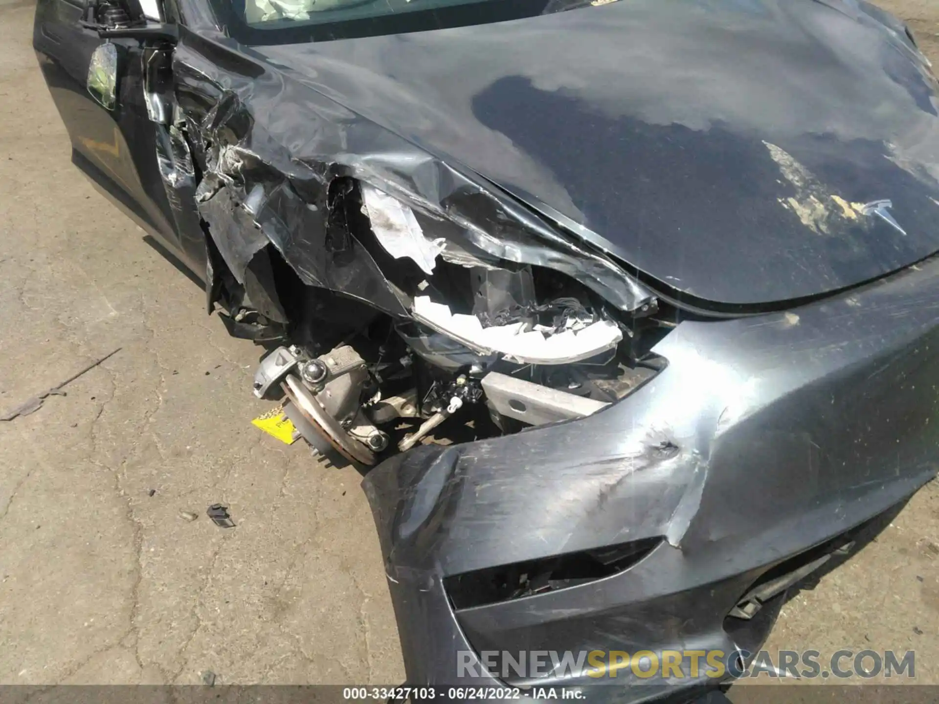 6 Photograph of a damaged car 5YJ3E1EB7MF848107 TESLA MODEL 3 2021