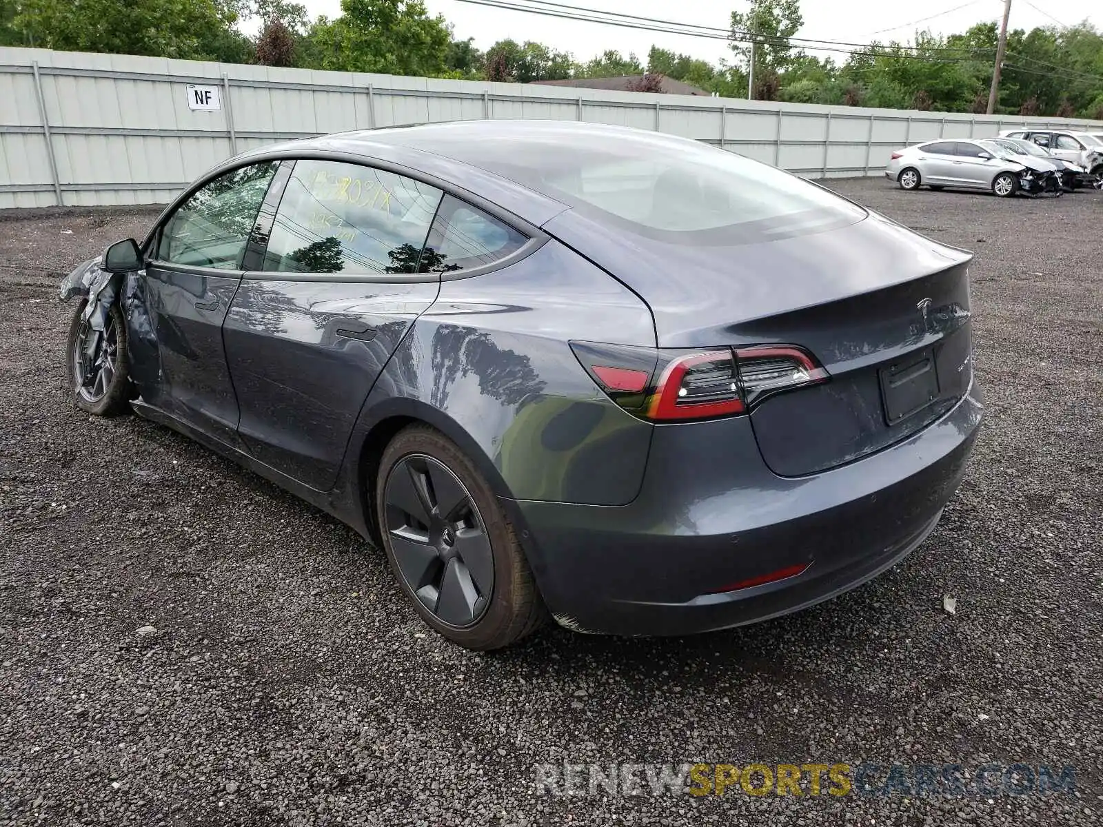 3 Photograph of a damaged car 5YJ3E1EB7MF853212 TESLA MODEL 3 2021