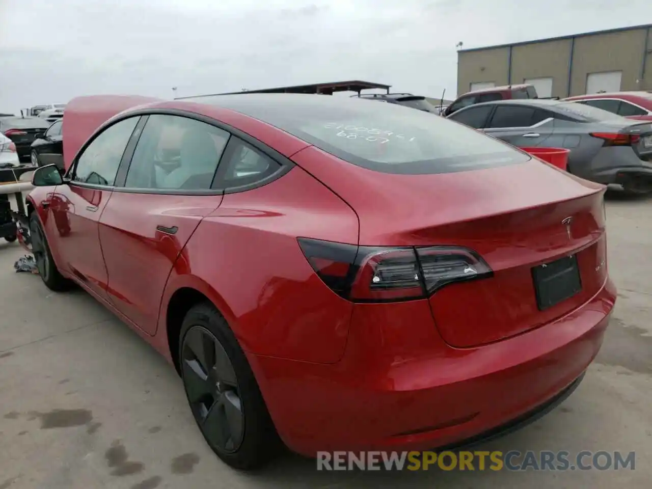 3 Photograph of a damaged car 5YJ3E1EB7MF860323 TESLA MODEL 3 2021