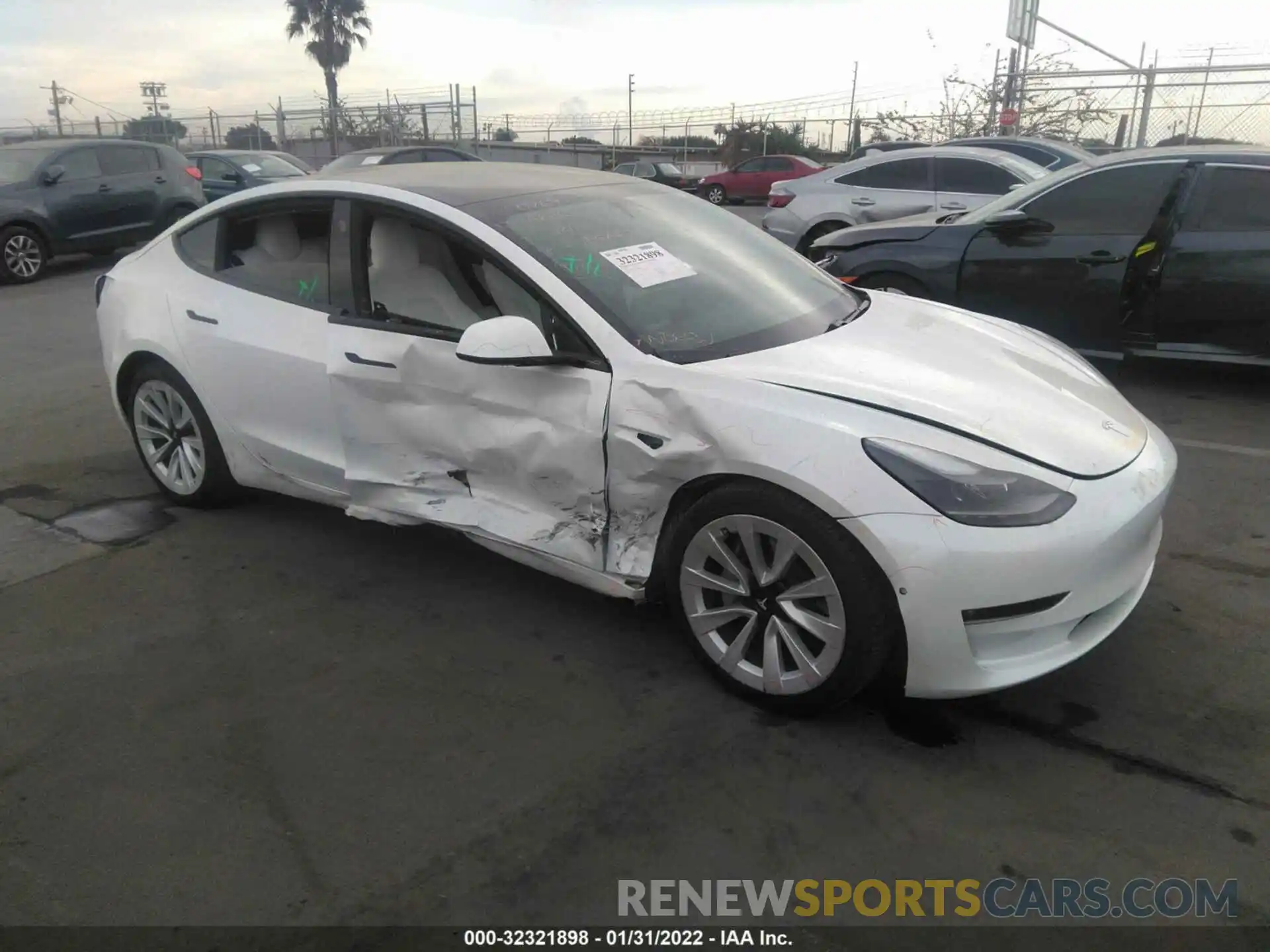 1 Фотография поврежденного автомобиля 5YJ3E1EB7MF868910 TESLA MODEL 3 2021