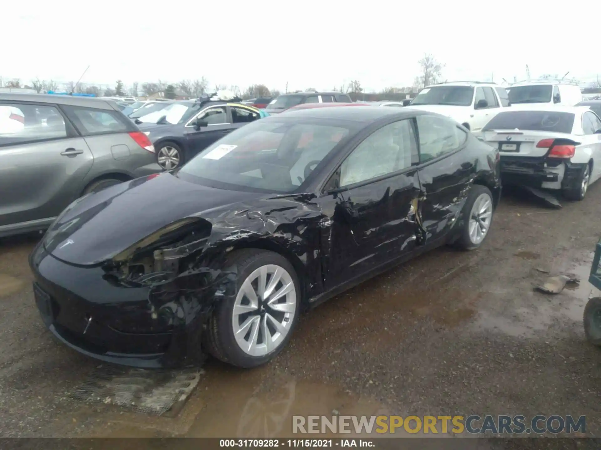 6 Фотография поврежденного автомобиля 5YJ3E1EB7MF903008 TESLA MODEL 3 2021