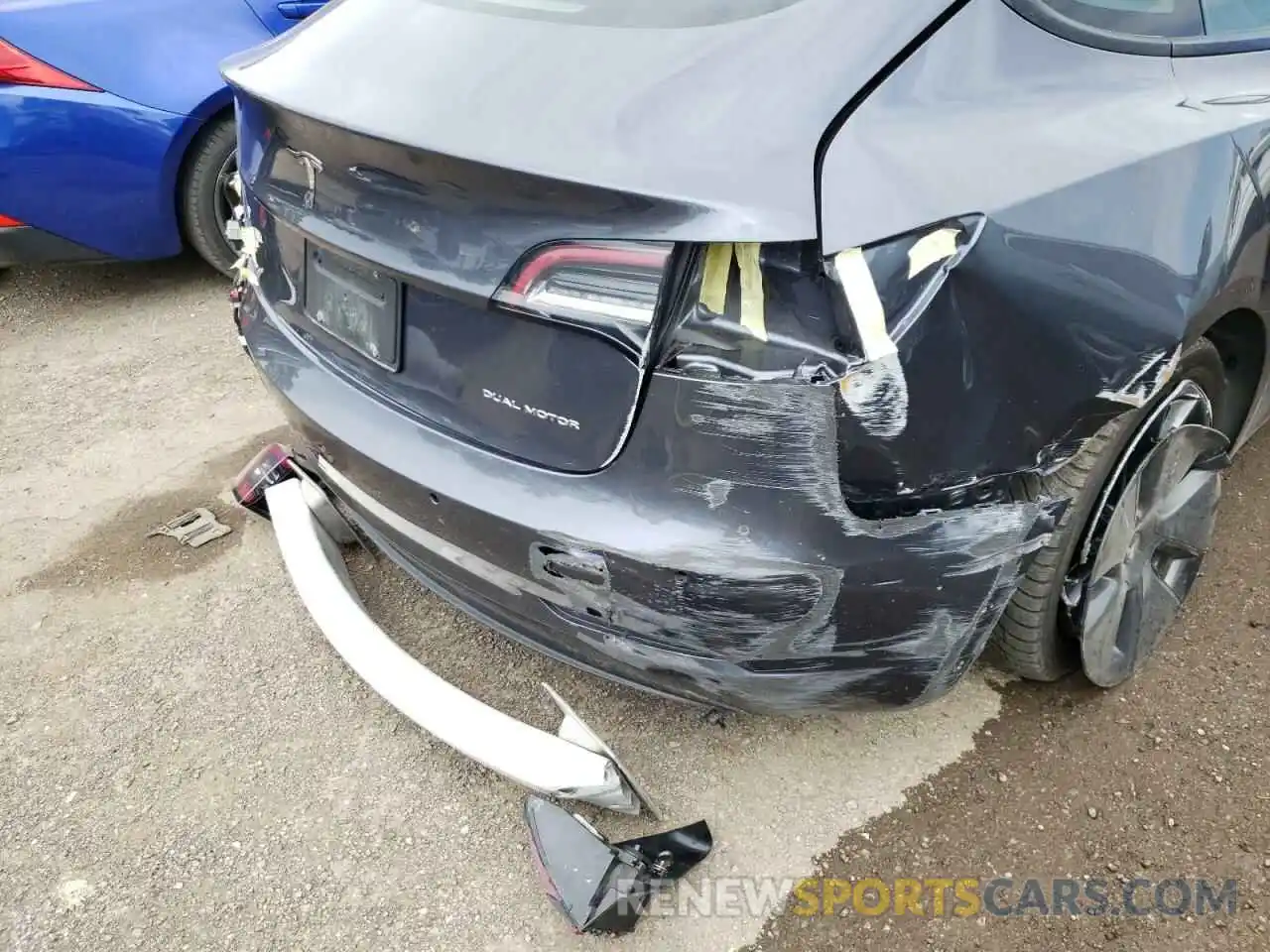 9 Photograph of a damaged car 5YJ3E1EB7MF923601 TESLA MODEL 3 2021