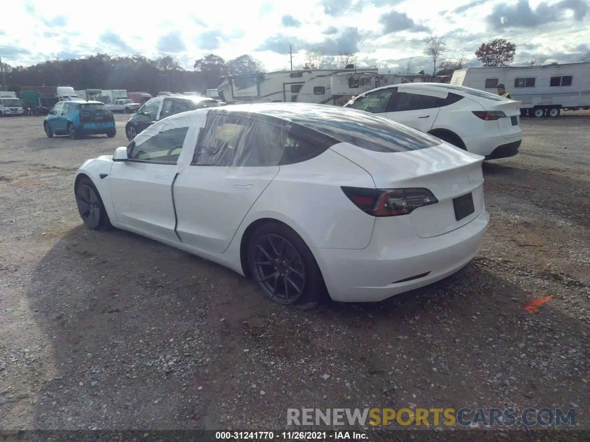 3 Photograph of a damaged car 5YJ3E1EB7MF924795 TESLA MODEL 3 2021