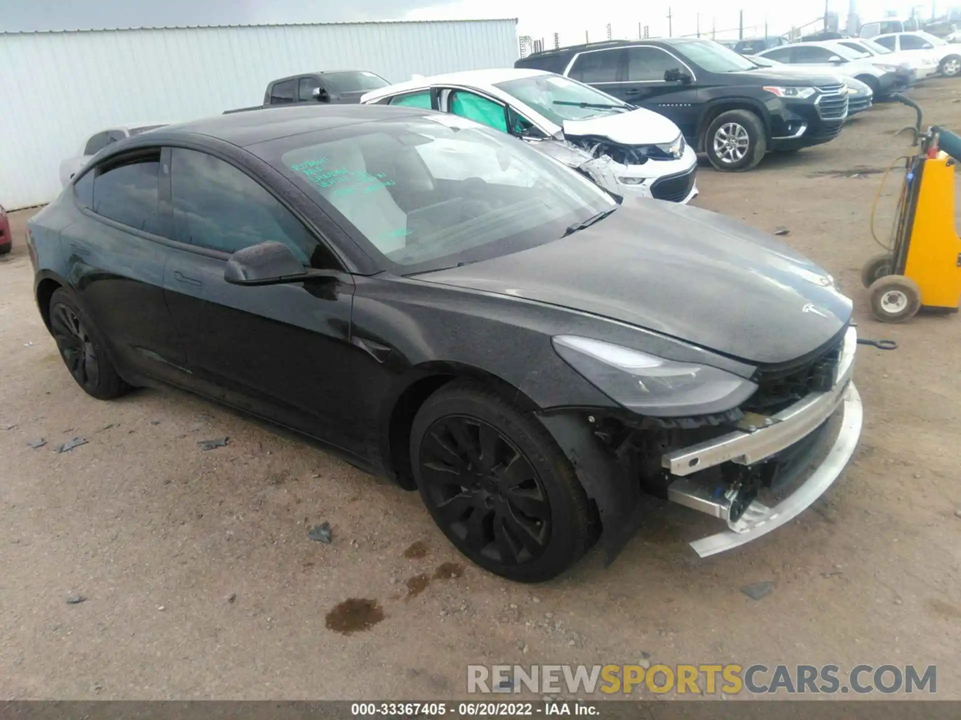 1 Photograph of a damaged car 5YJ3E1EB7MF937501 TESLA MODEL 3 2021