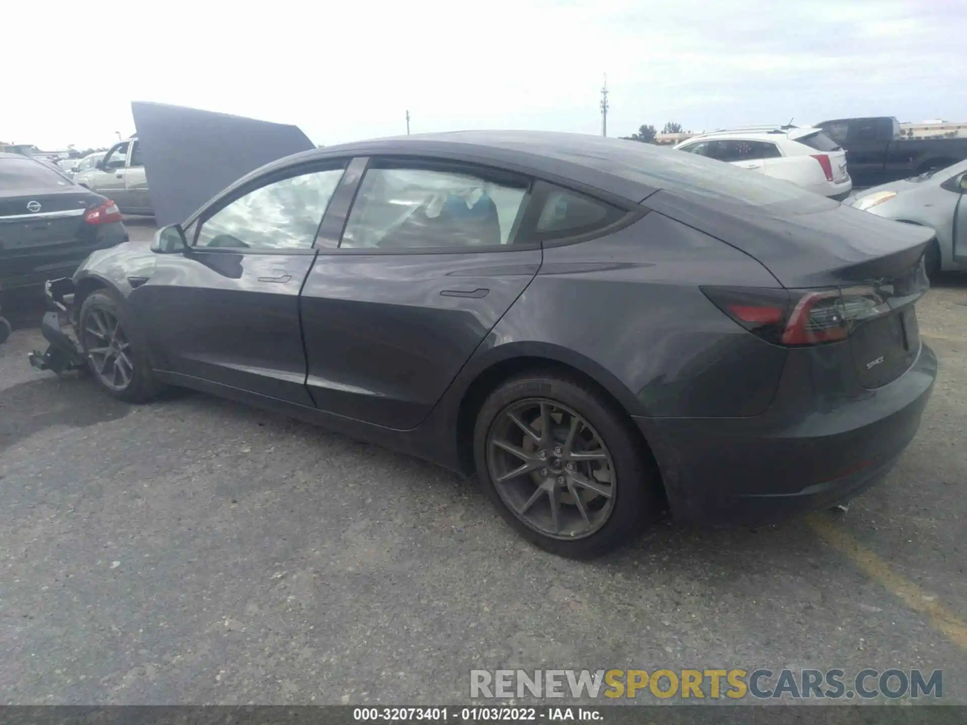 3 Photograph of a damaged car 5YJ3E1EB7MF965475 TESLA MODEL 3 2021