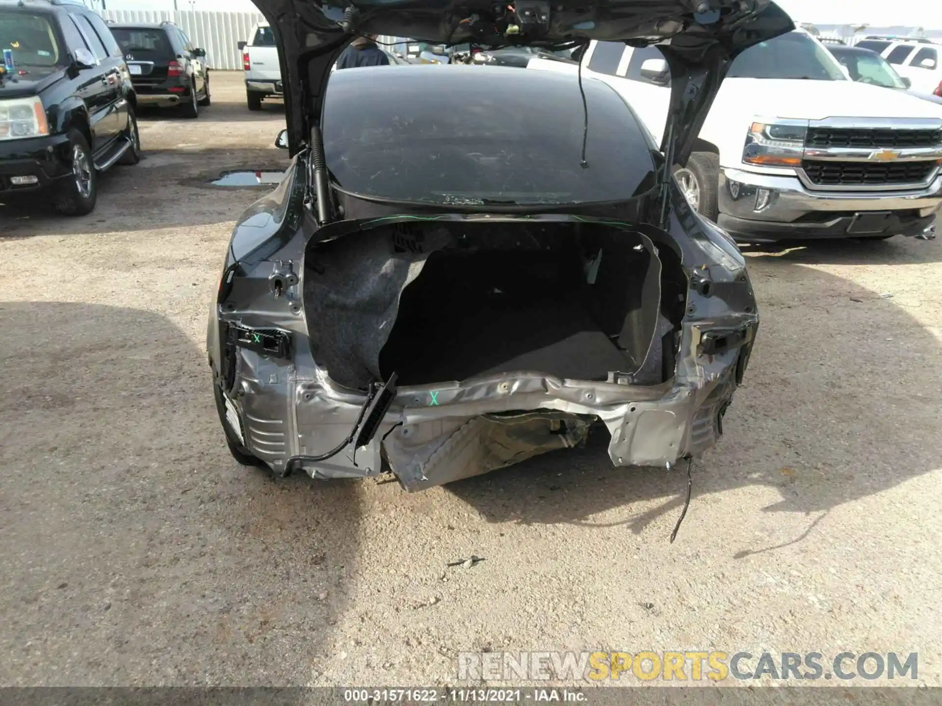 6 Photograph of a damaged car 5YJ3E1EB7MF975374 TESLA MODEL 3 2021