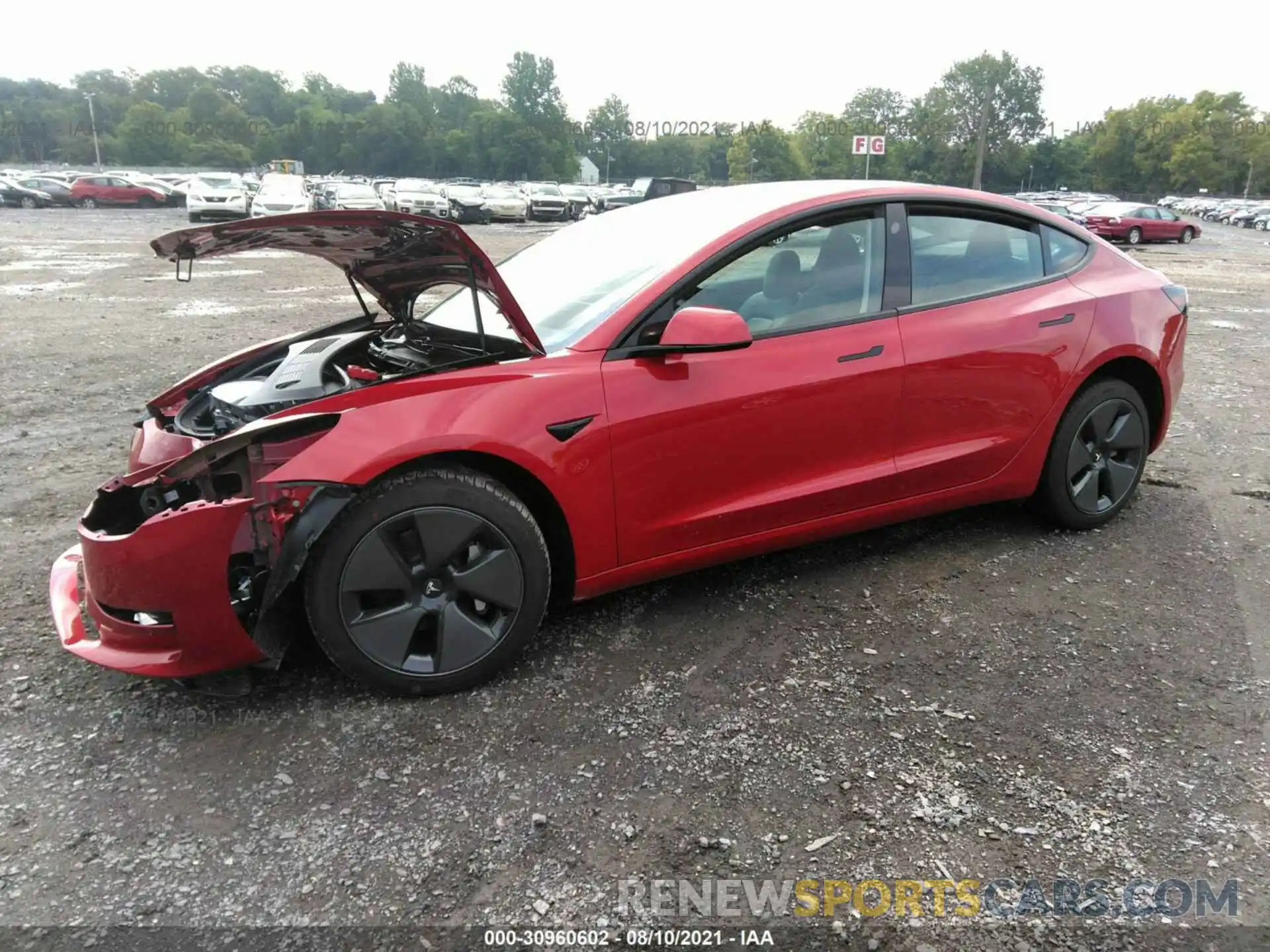 2 Photograph of a damaged car 5YJ3E1EB7MF979764 TESLA MODEL 3 2021