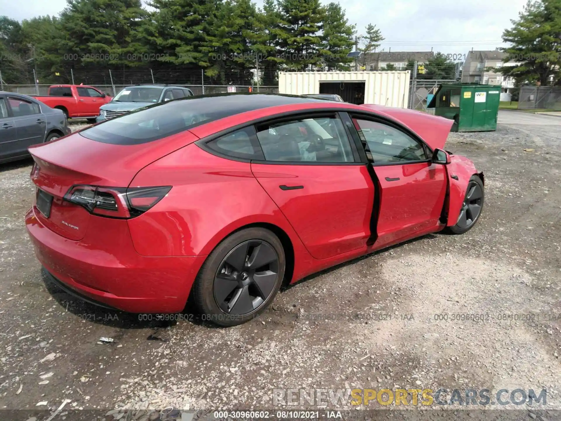 4 Фотография поврежденного автомобиля 5YJ3E1EB7MF979764 TESLA MODEL 3 2021