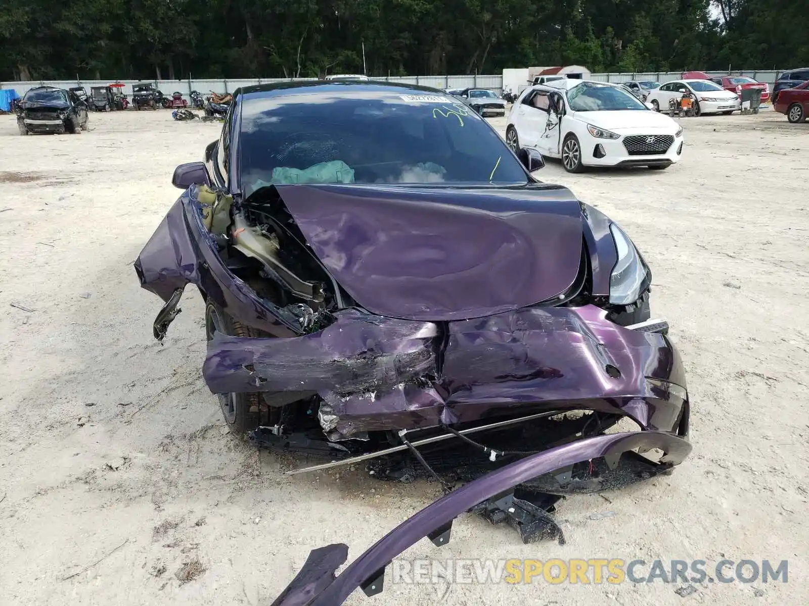 9 Photograph of a damaged car 5YJ3E1EB7MF992143 TESLA MODEL 3 2021