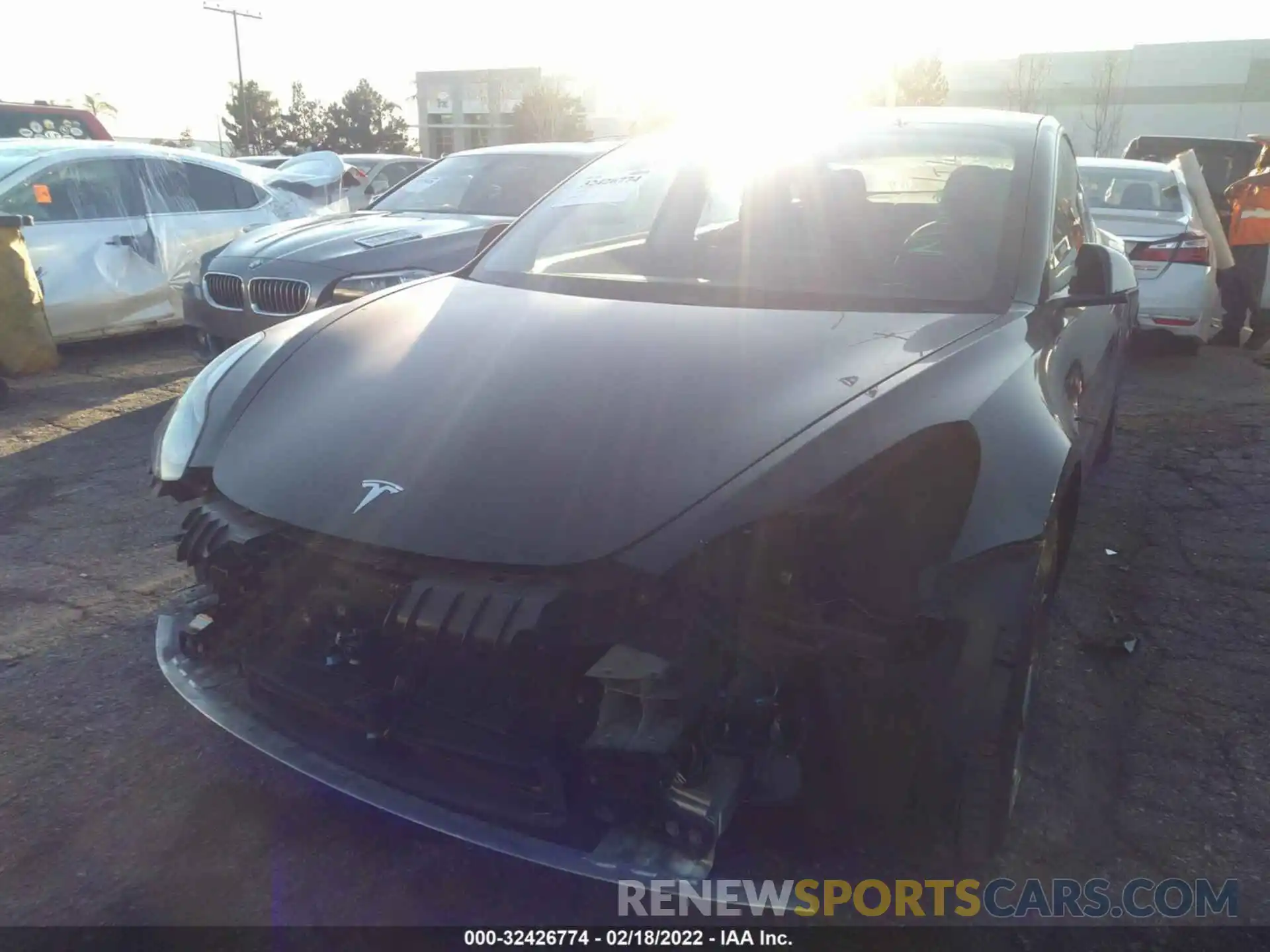 6 Photograph of a damaged car 5YJ3E1EB8MF003847 TESLA MODEL 3 2021