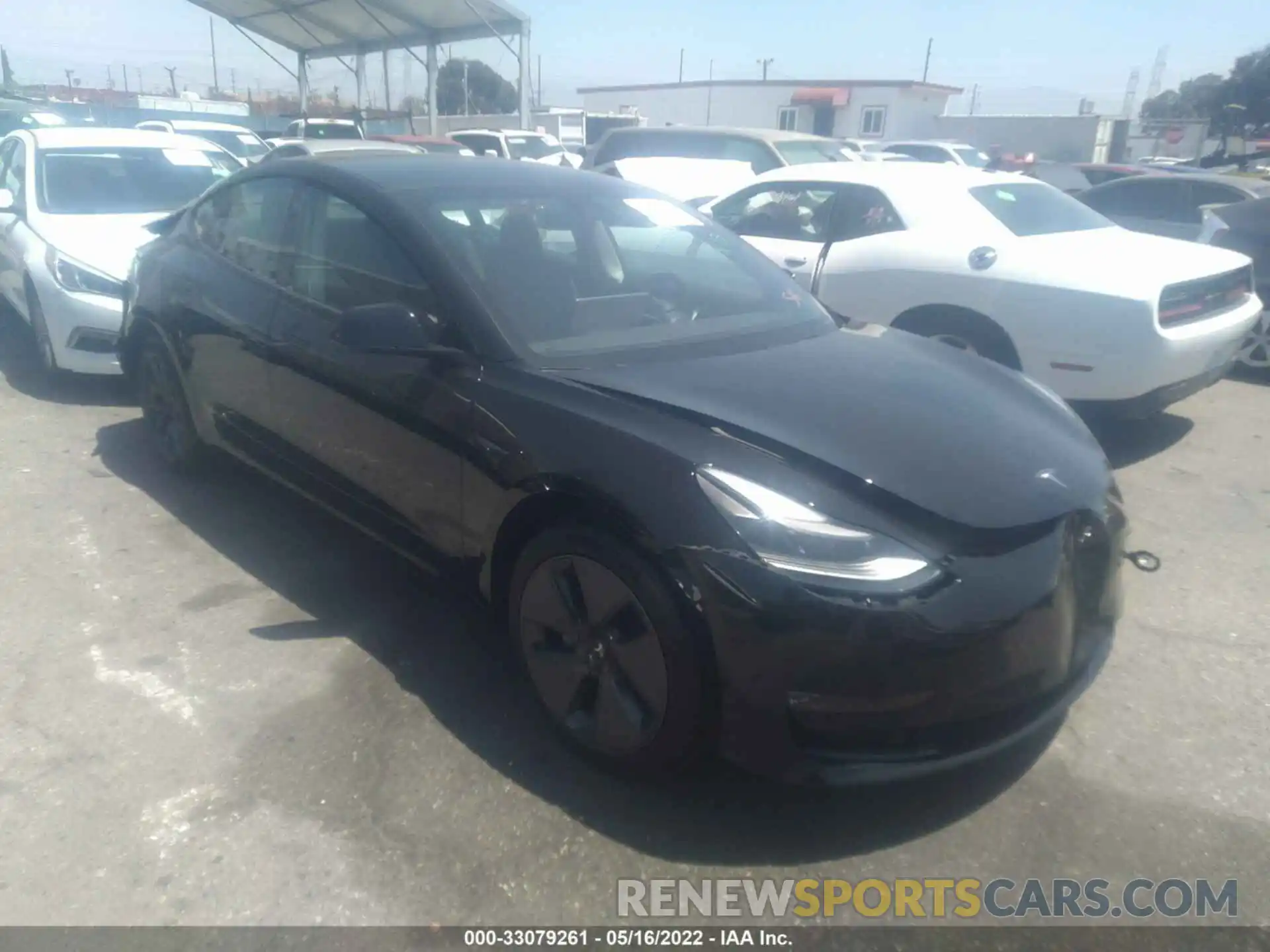 1 Photograph of a damaged car 5YJ3E1EB8MF014783 TESLA MODEL 3 2021