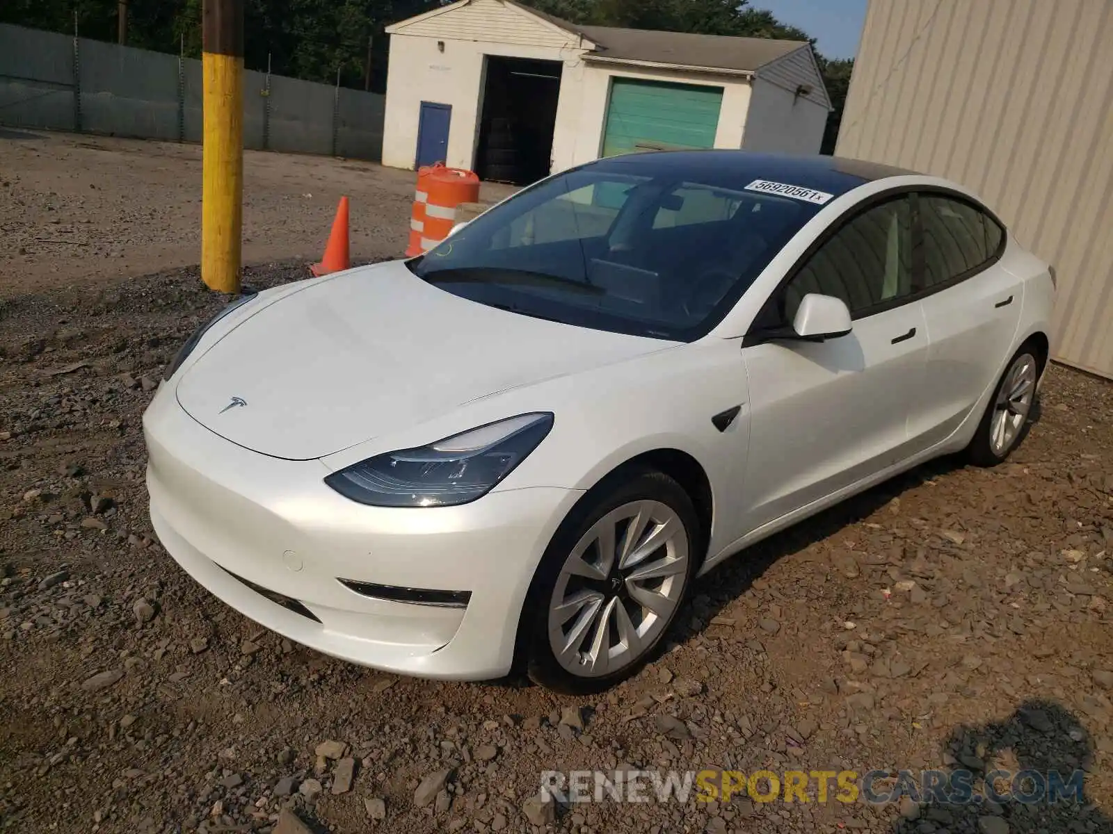 2 Фотография поврежденного автомобиля 5YJ3E1EB8MF015495 TESLA MODEL 3 2021