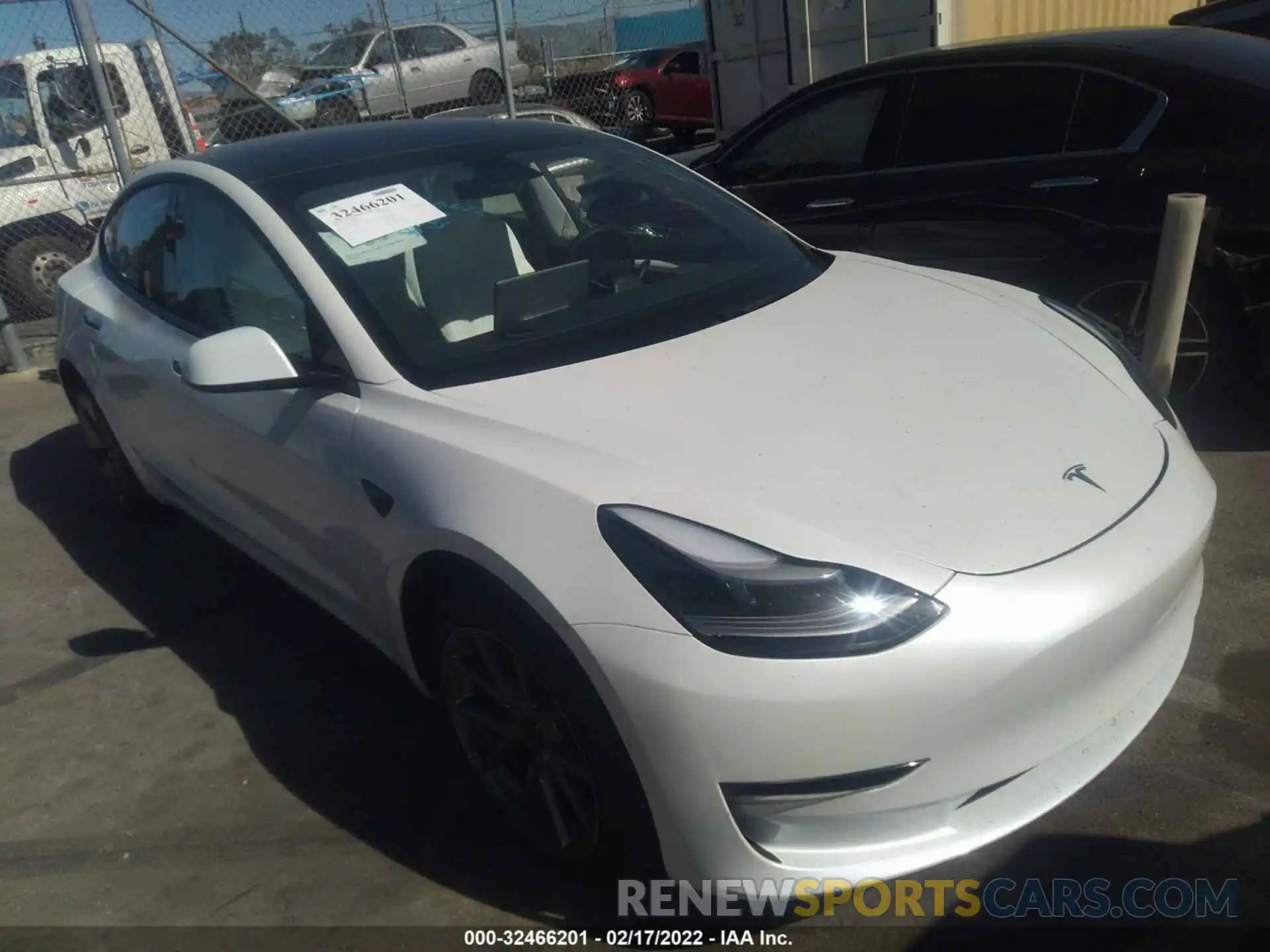 1 Photograph of a damaged car 5YJ3E1EB8MF034239 TESLA MODEL 3 2021