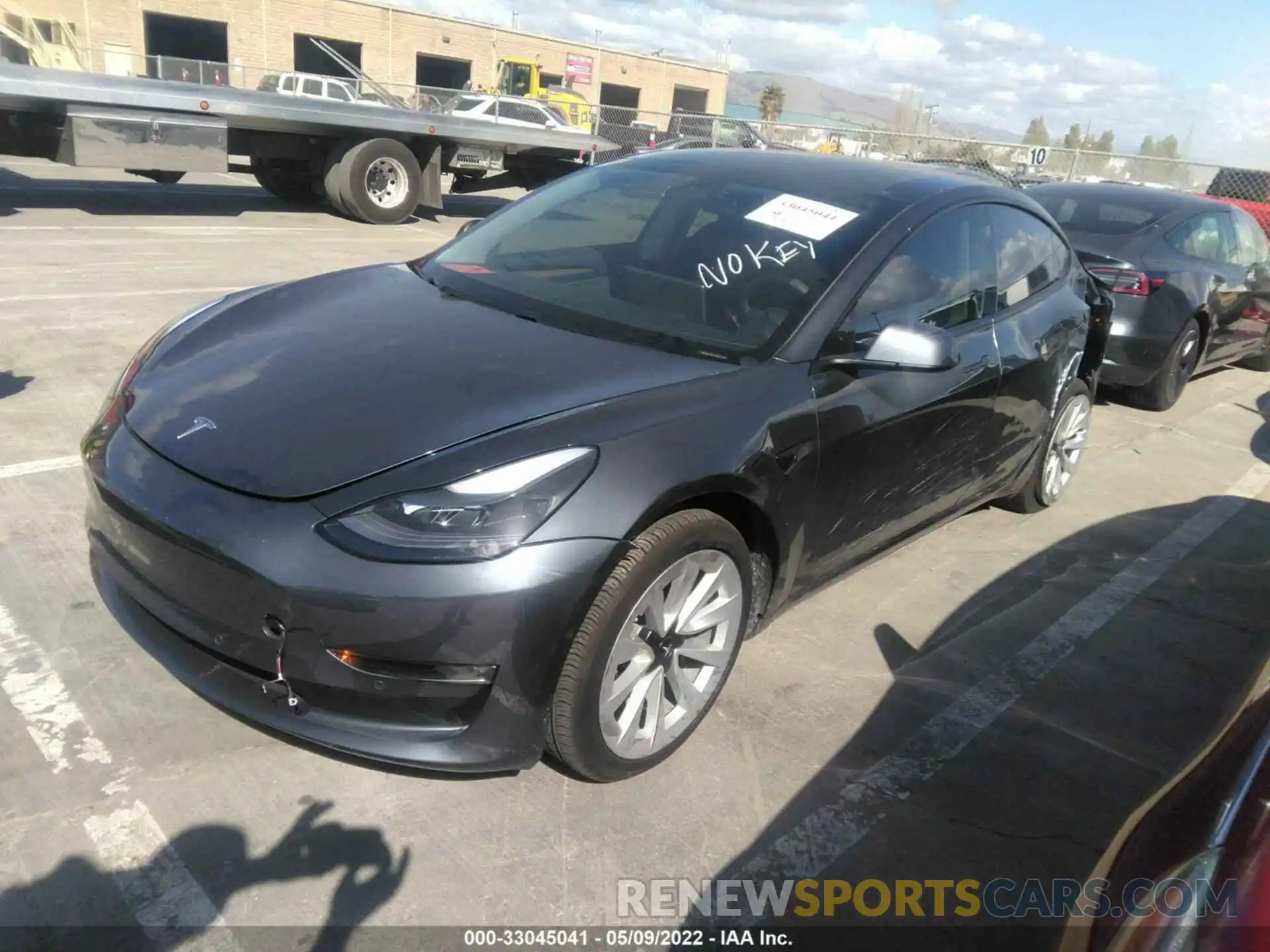 2 Photograph of a damaged car 5YJ3E1EB8MF064843 TESLA MODEL 3 2021