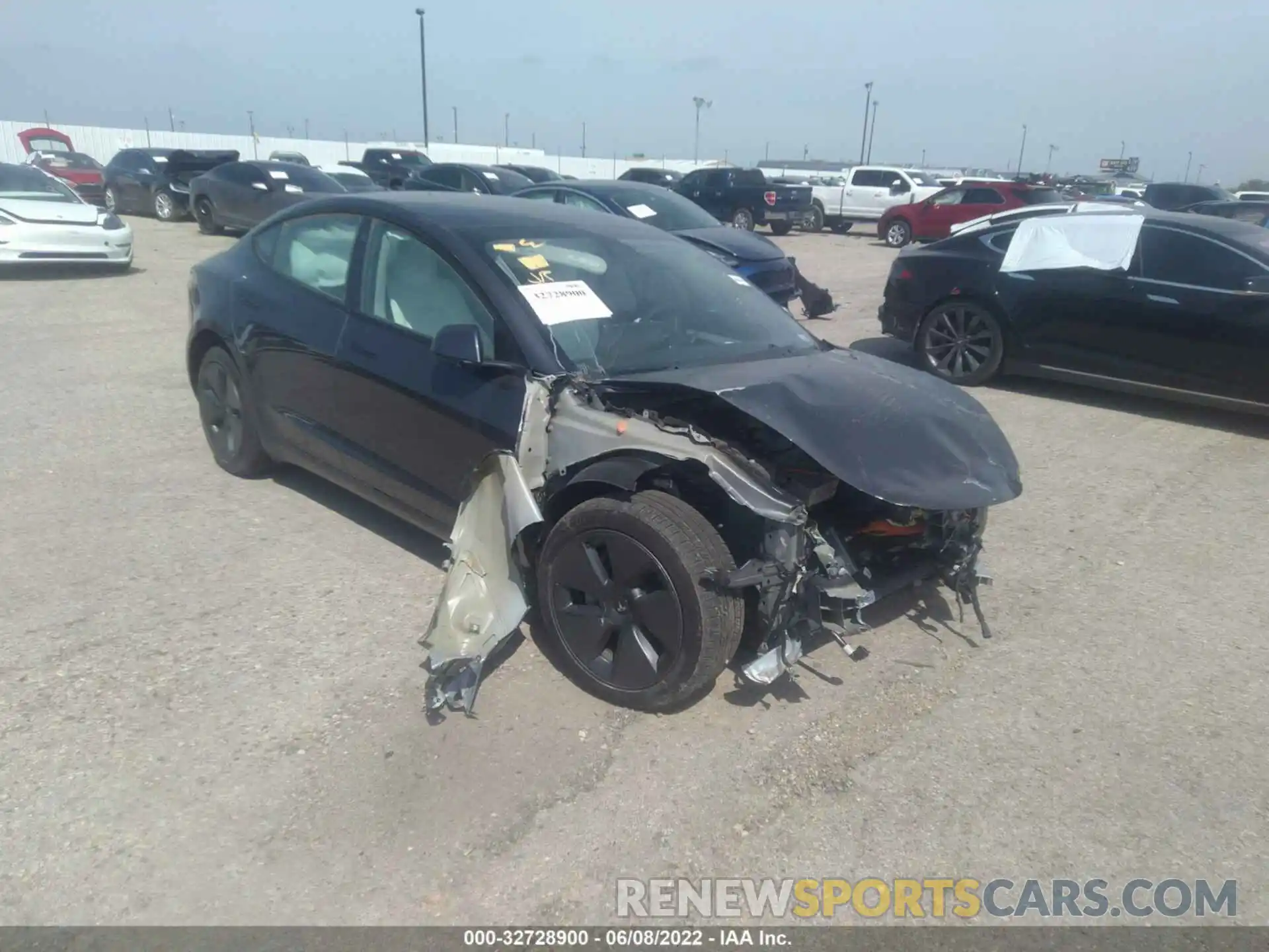 1 Photograph of a damaged car 5YJ3E1EB8MF088110 TESLA MODEL 3 2021