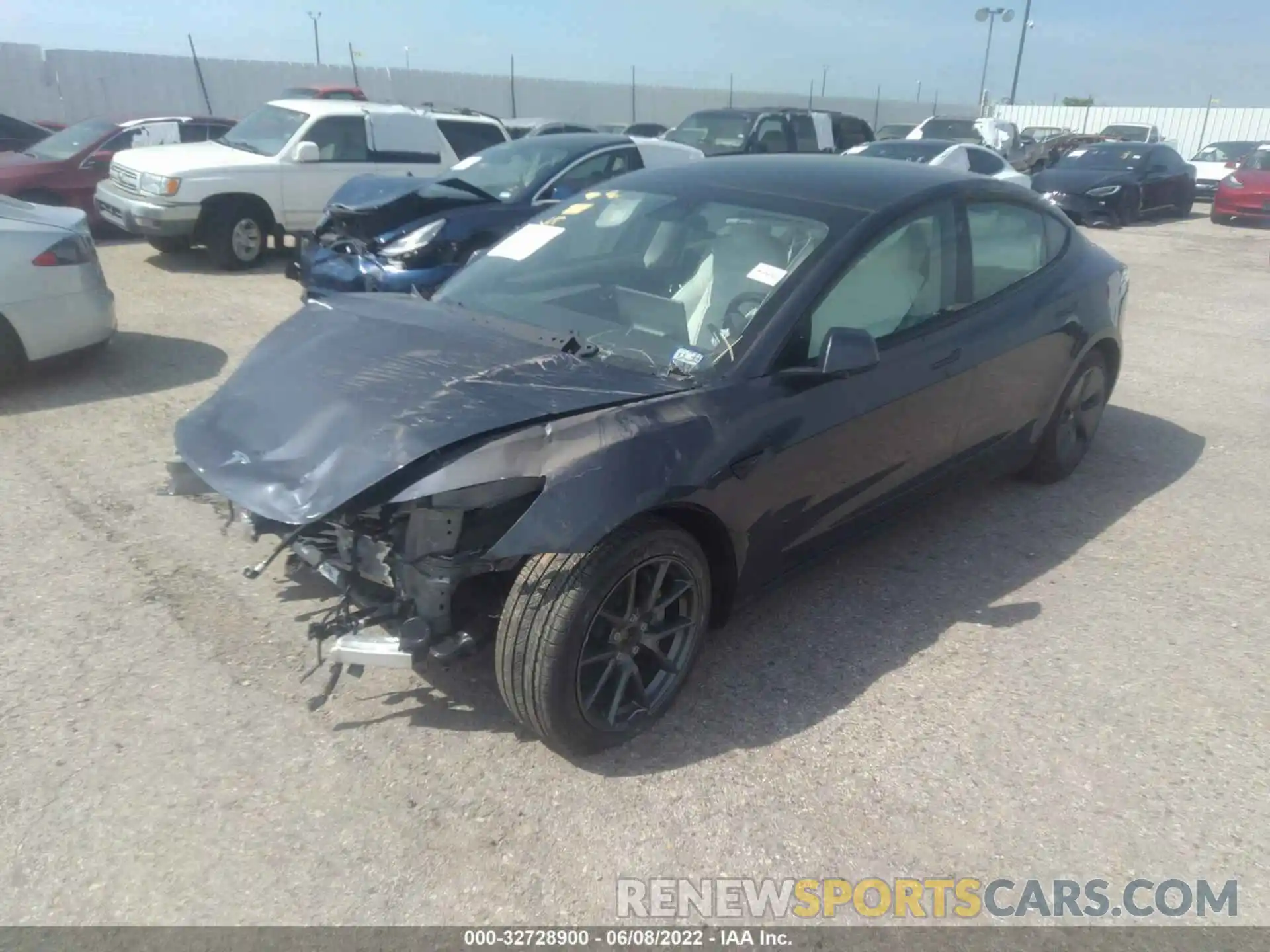 2 Photograph of a damaged car 5YJ3E1EB8MF088110 TESLA MODEL 3 2021