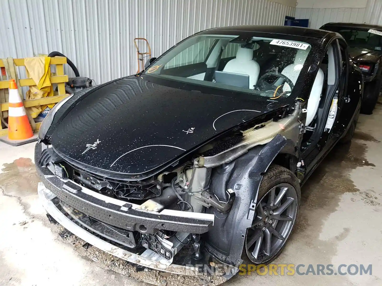 2 Photograph of a damaged car 5YJ3E1EB8MF849427 TESLA MODEL 3 2021