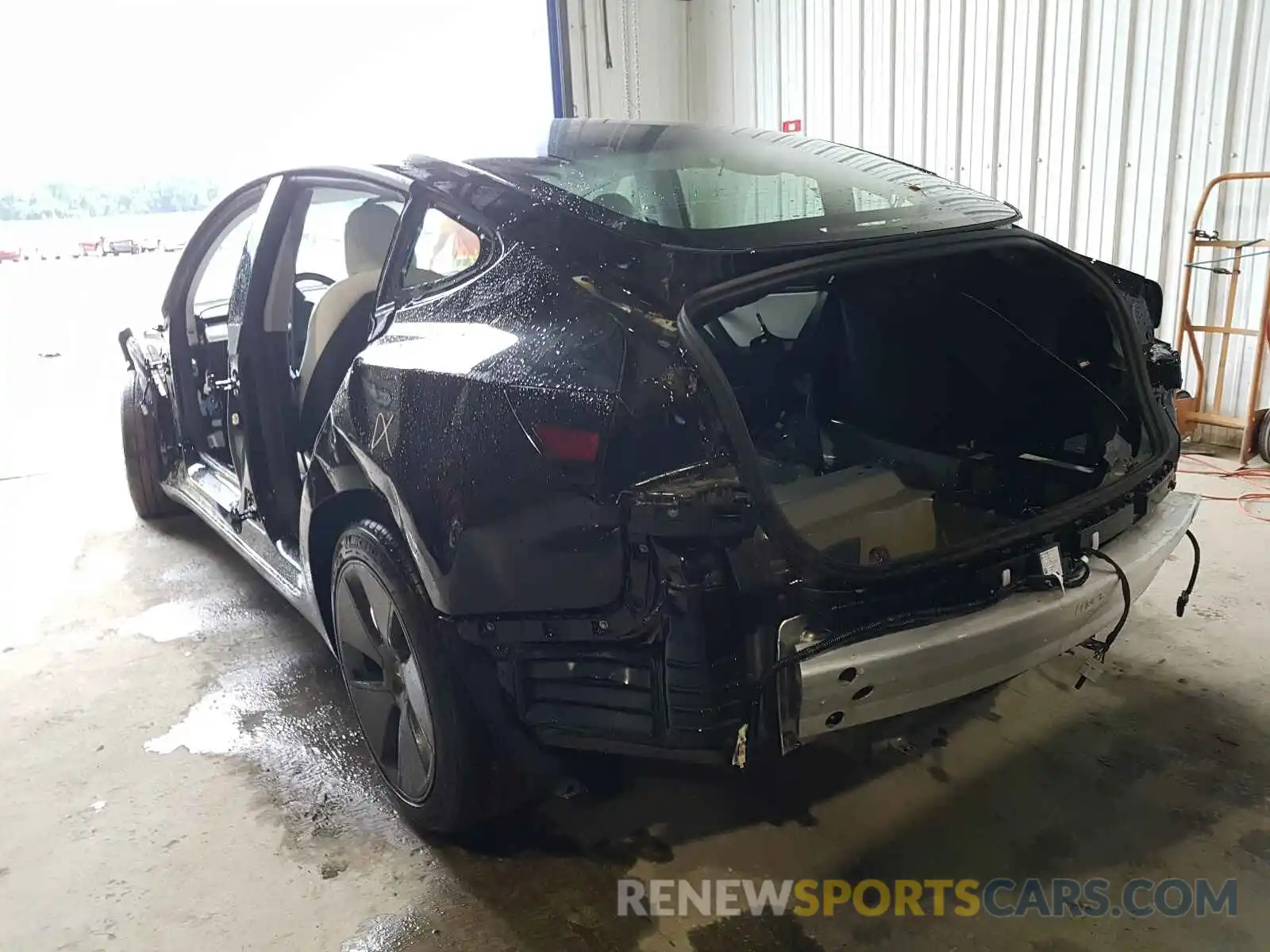 3 Photograph of a damaged car 5YJ3E1EB8MF849427 TESLA MODEL 3 2021