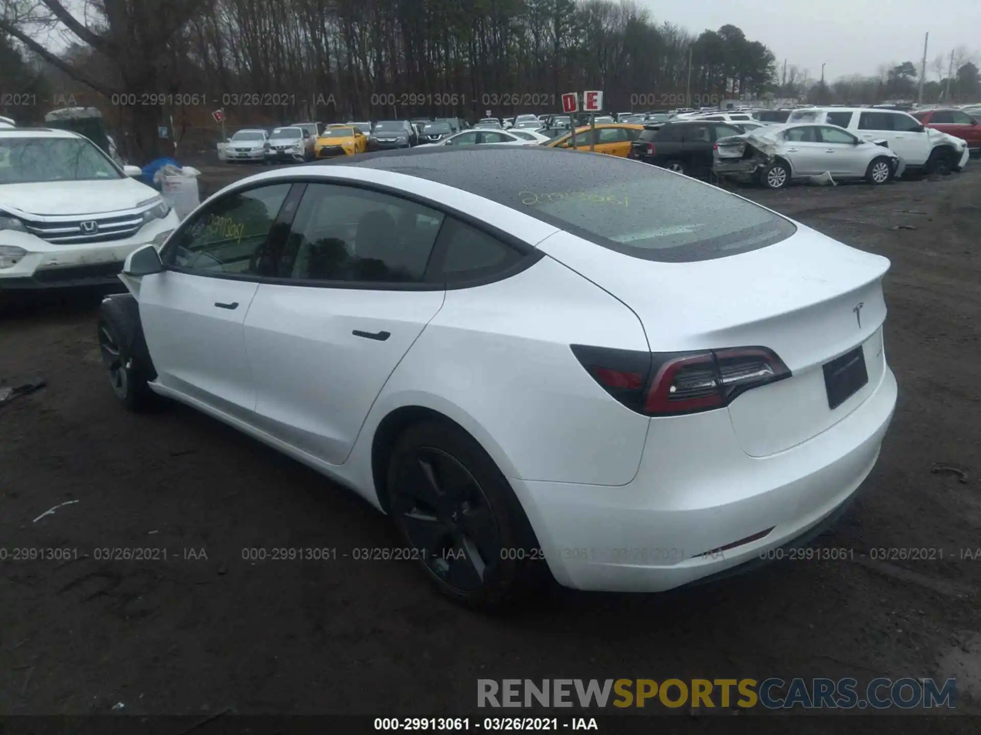 3 Photograph of a damaged car 5YJ3E1EB8MF855485 TESLA MODEL 3 2021