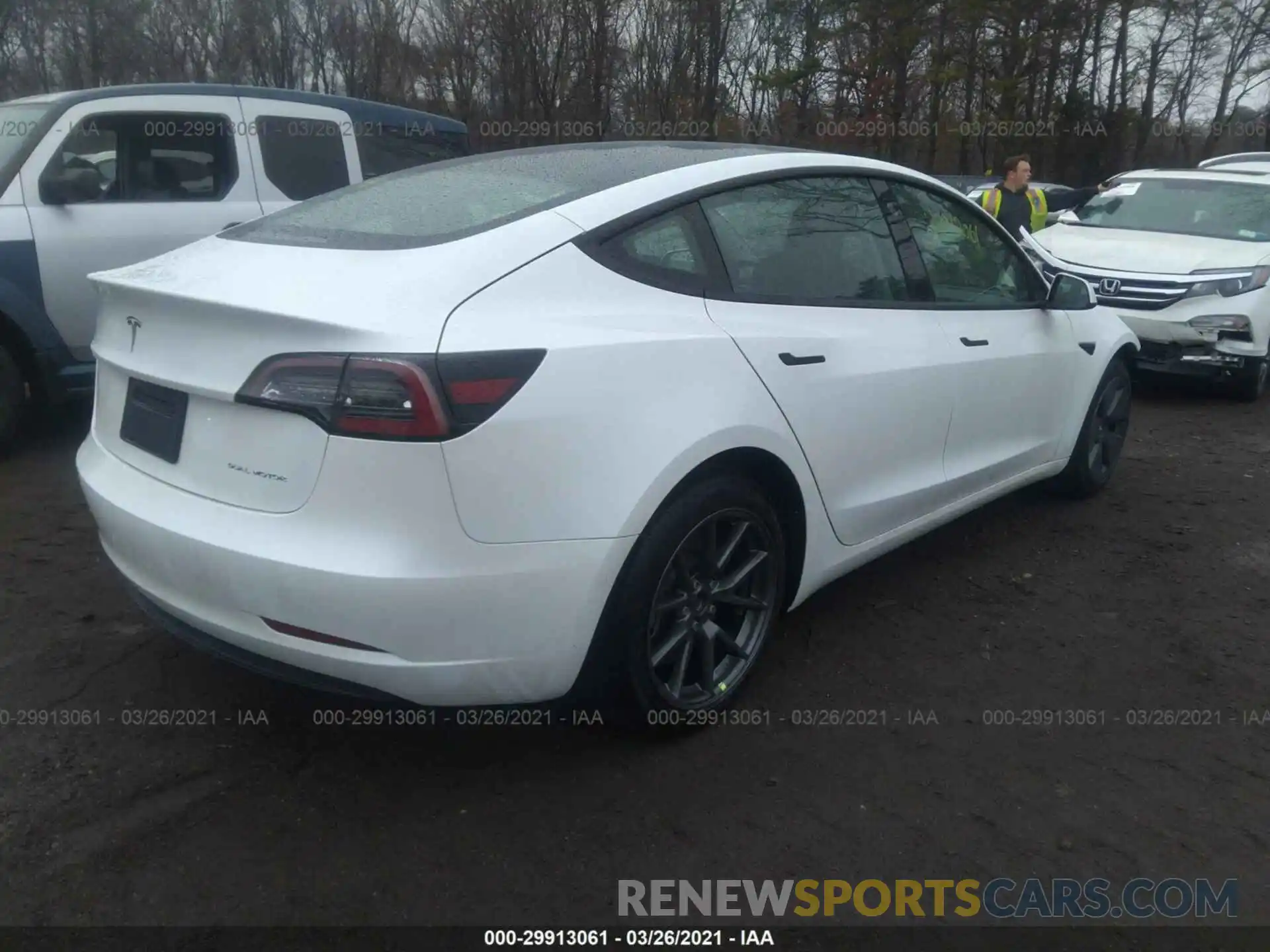 4 Фотография поврежденного автомобиля 5YJ3E1EB8MF855485 TESLA MODEL 3 2021