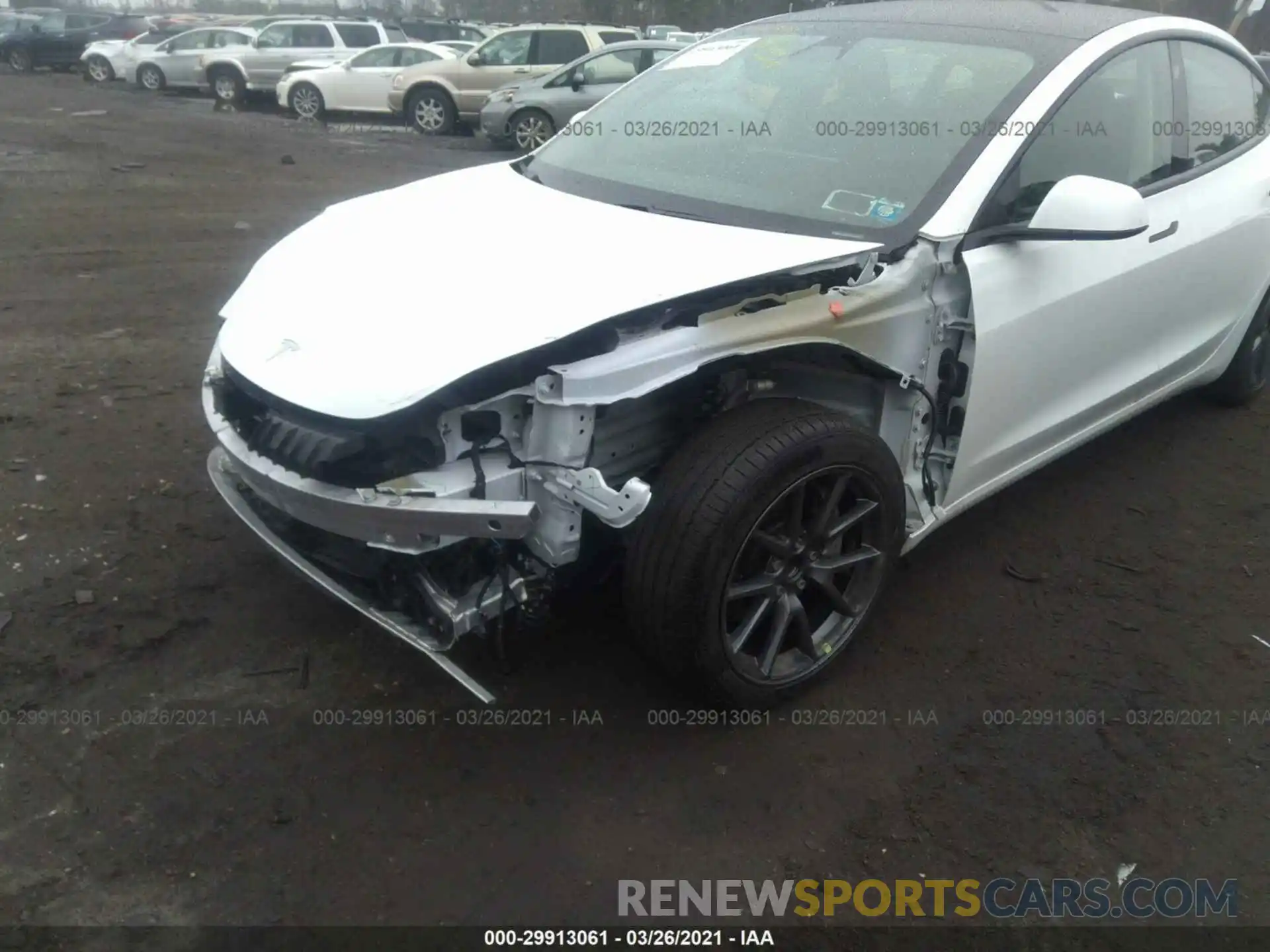 6 Photograph of a damaged car 5YJ3E1EB8MF855485 TESLA MODEL 3 2021