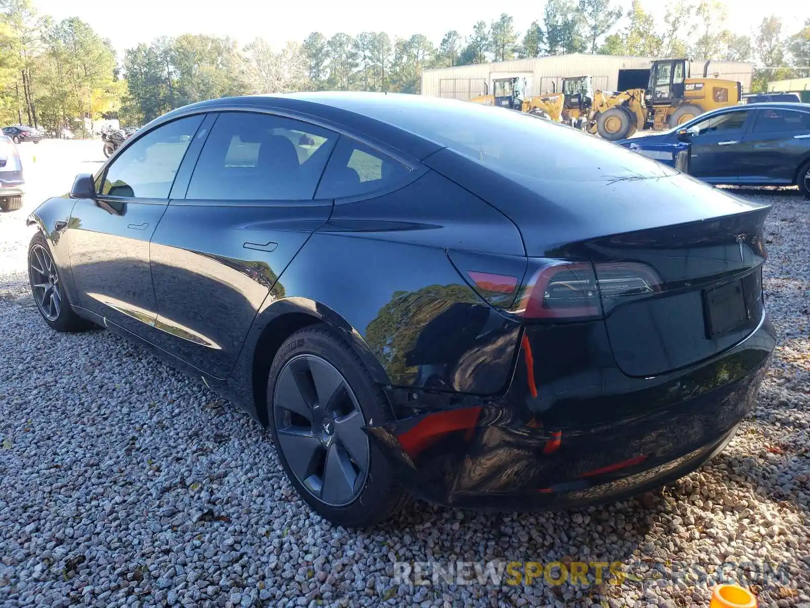 3 Photograph of a damaged car 5YJ3E1EB8MF855793 TESLA MODEL 3 2021