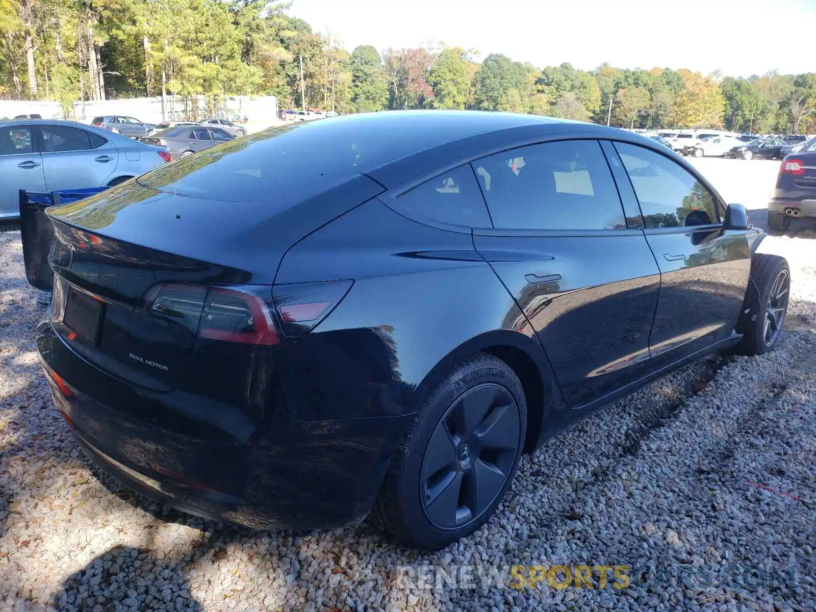 4 Photograph of a damaged car 5YJ3E1EB8MF855793 TESLA MODEL 3 2021