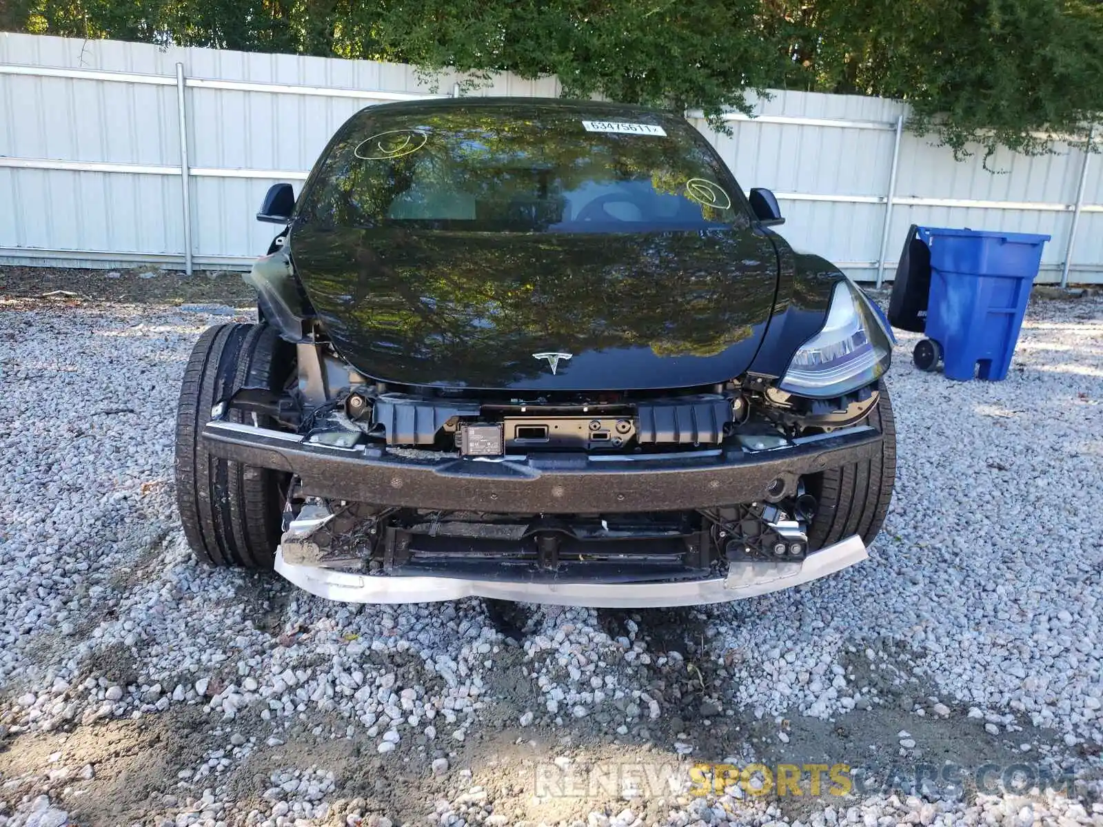 9 Photograph of a damaged car 5YJ3E1EB8MF855793 TESLA MODEL 3 2021