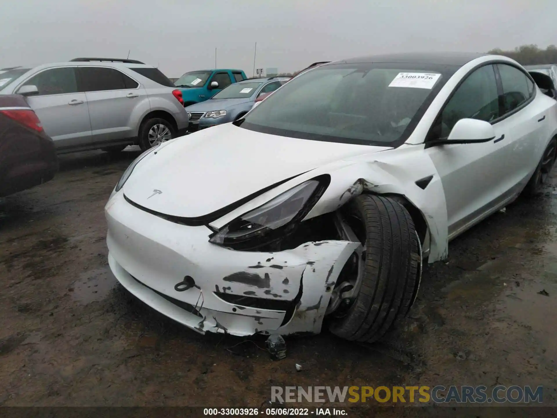 6 Photograph of a damaged car 5YJ3E1EB8MF872366 TESLA MODEL 3 2021