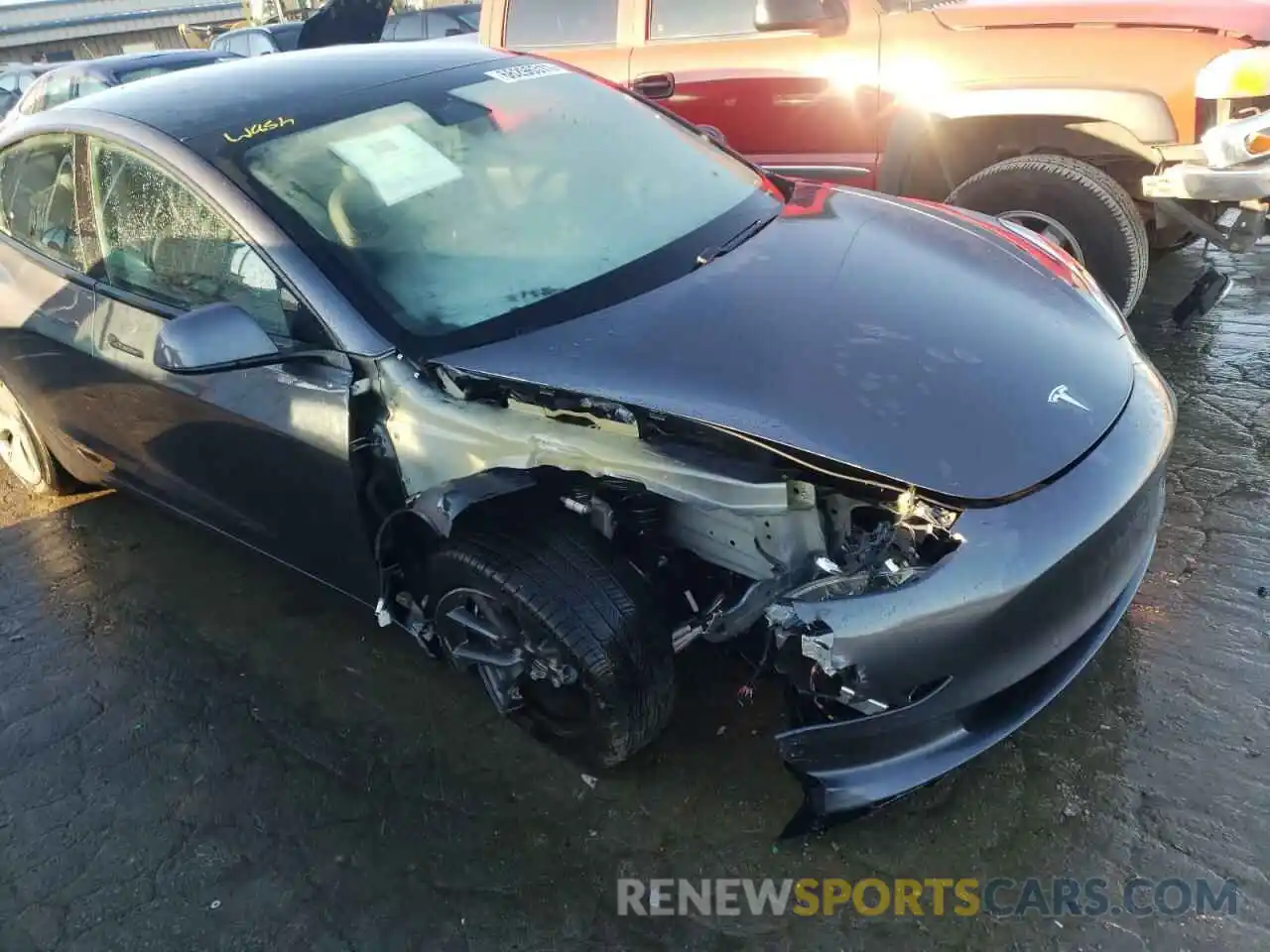 9 Photograph of a damaged car 5YJ3E1EB8MF874649 TESLA MODEL 3 2021