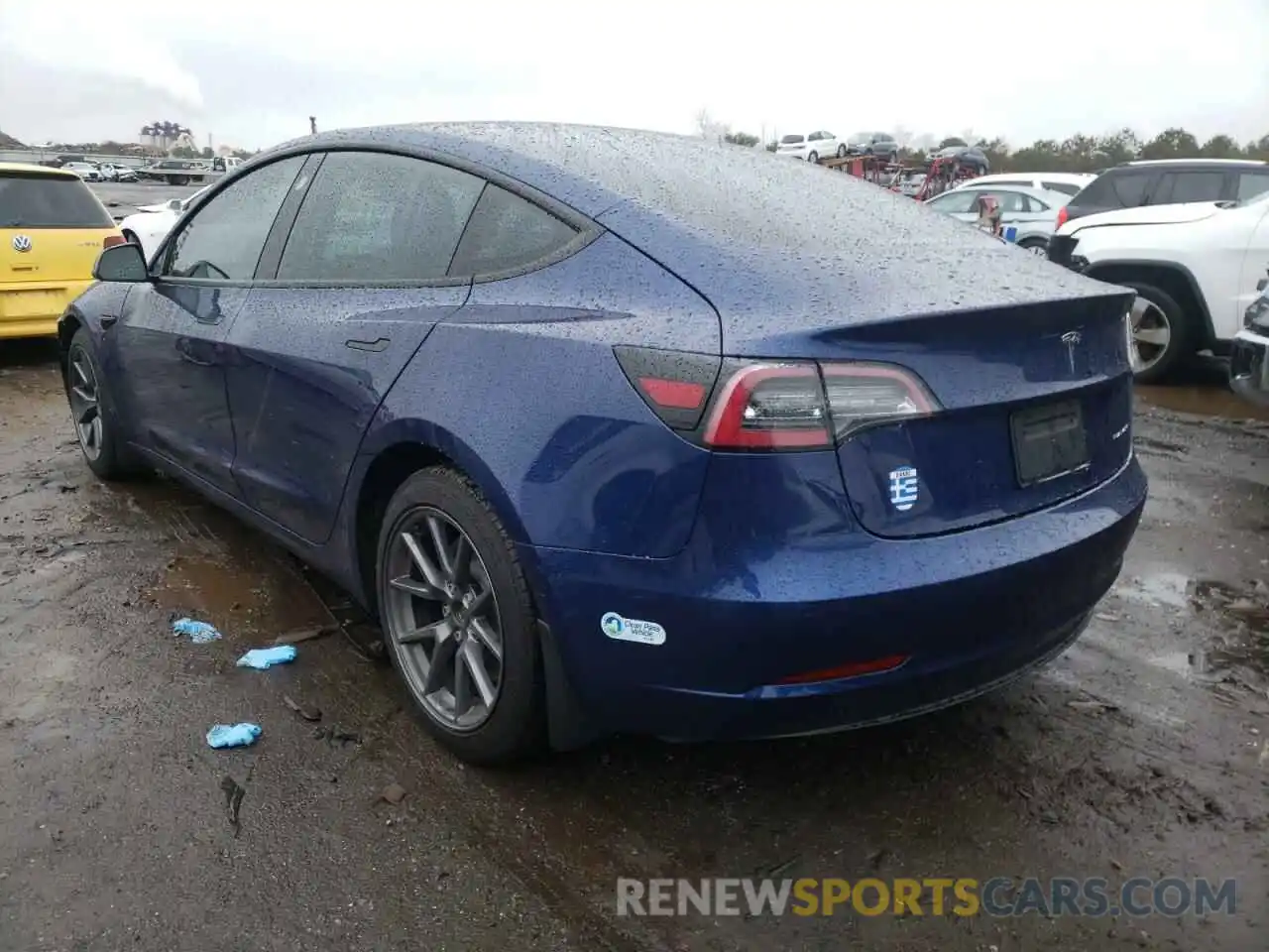 3 Photograph of a damaged car 5YJ3E1EB8MF924594 TESLA MODEL 3 2021