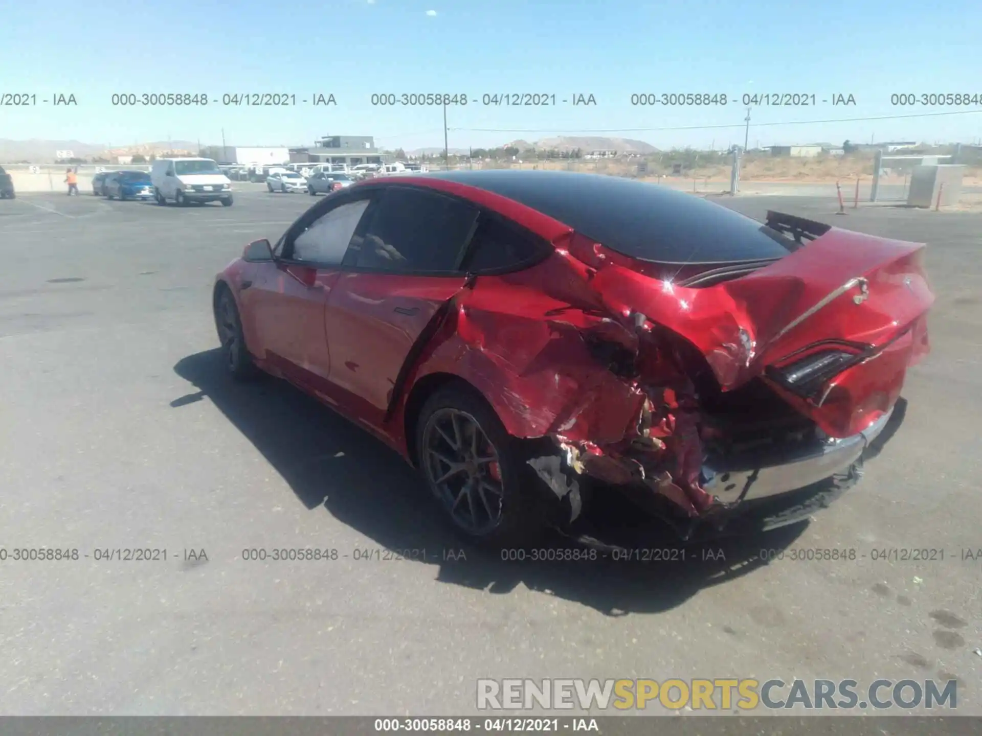 3 Photograph of a damaged car 5YJ3E1EB8MF925759 TESLA MODEL 3 2021