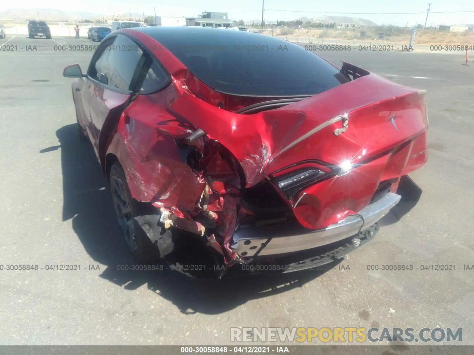 6 Photograph of a damaged car 5YJ3E1EB8MF925759 TESLA MODEL 3 2021