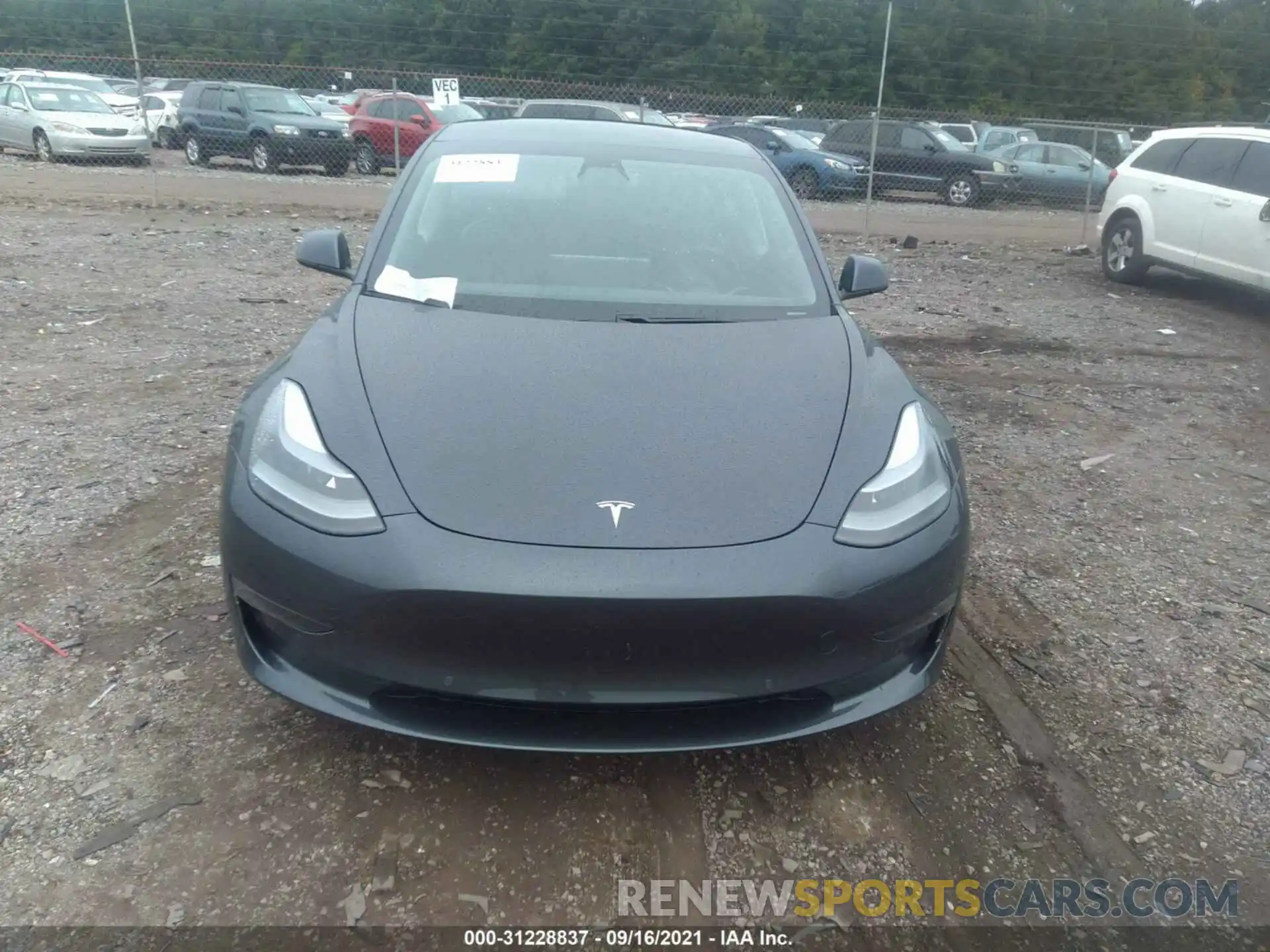 10 Photograph of a damaged car 5YJ3E1EB8MF960821 TESLA MODEL 3 2021