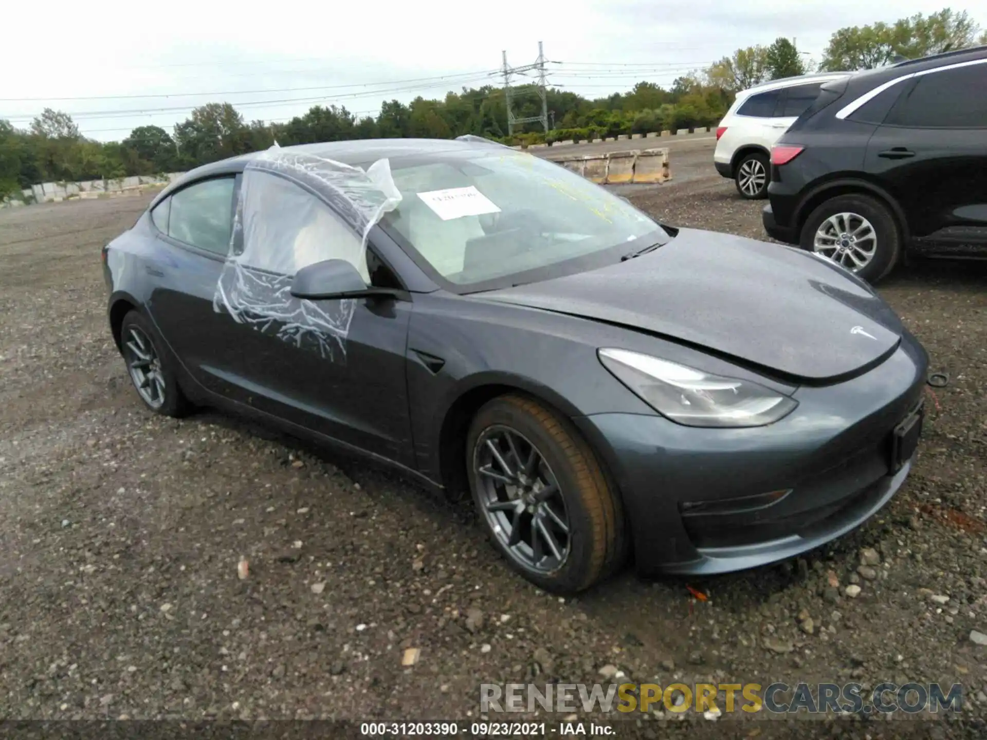 1 Фотография поврежденного автомобиля 5YJ3E1EB8MF960849 TESLA MODEL 3 2021