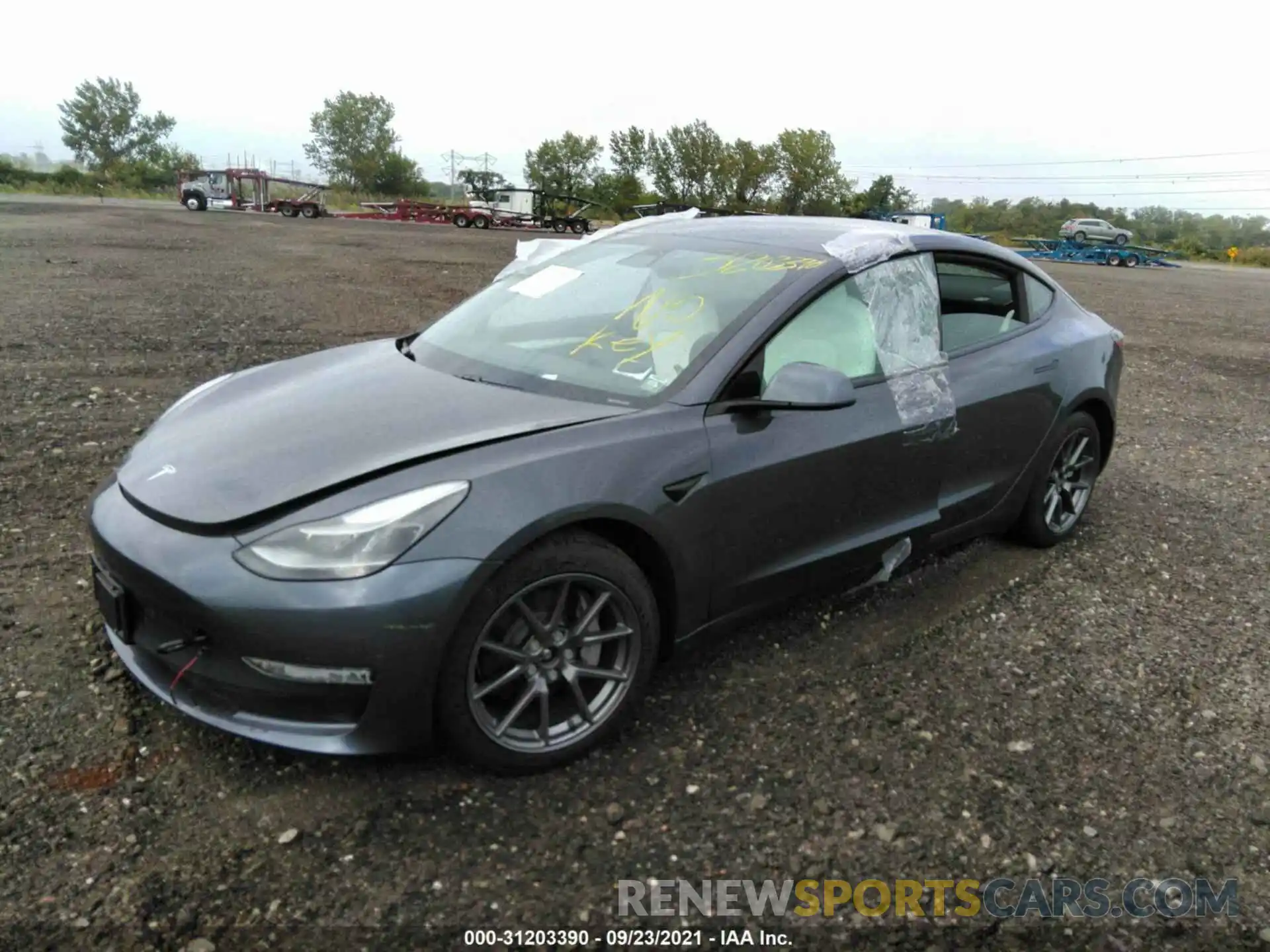 2 Фотография поврежденного автомобиля 5YJ3E1EB8MF960849 TESLA MODEL 3 2021