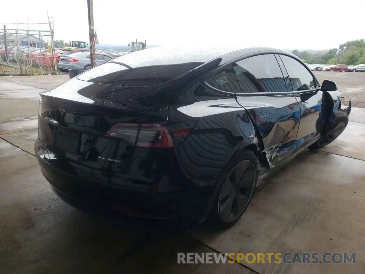 4 Фотография поврежденного автомобиля 5YJ3E1EB9MF012850 TESLA MODEL 3 2021