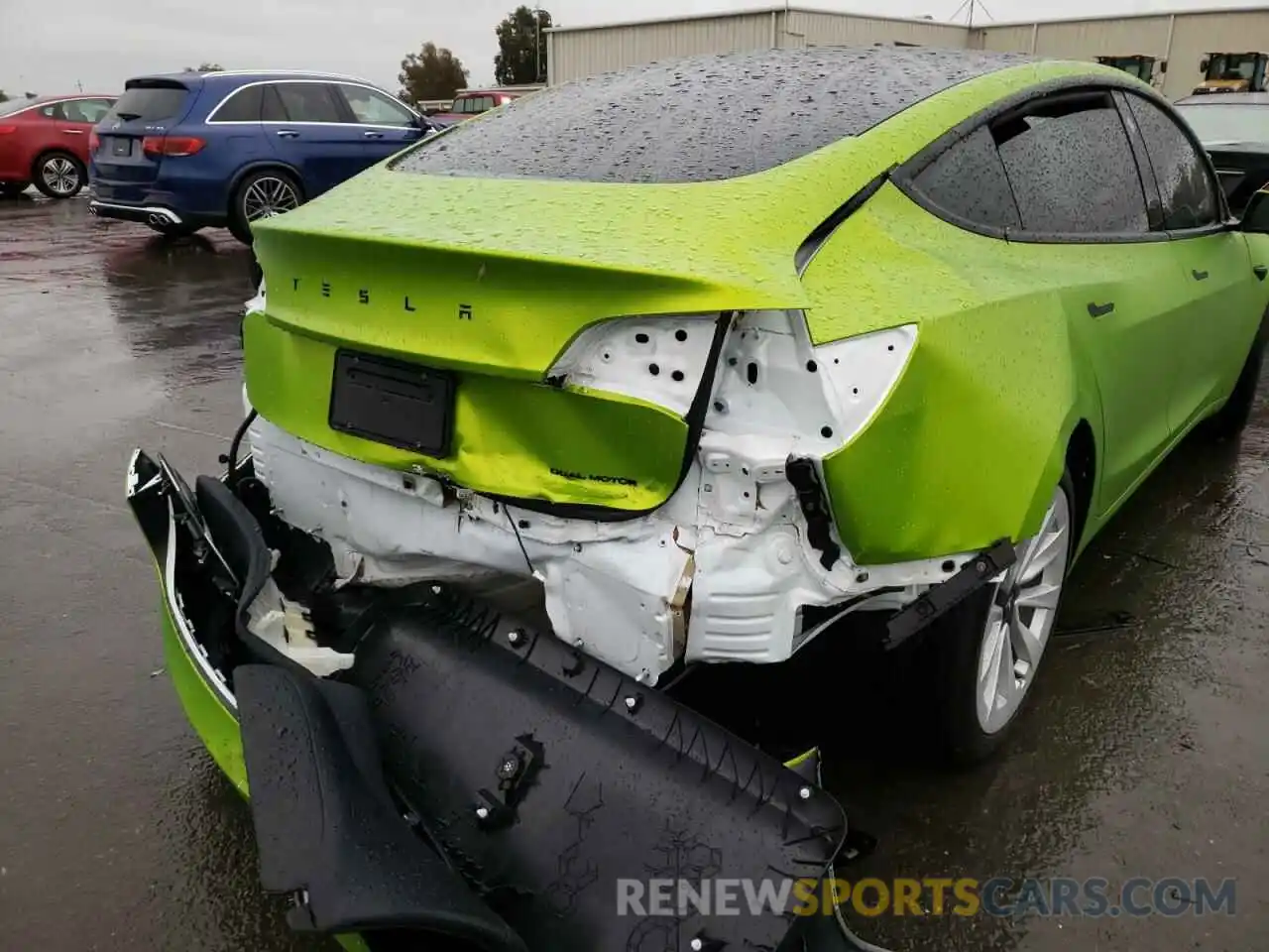 9 Photograph of a damaged car 5YJ3E1EB9MF013108 TESLA MODEL 3 2021