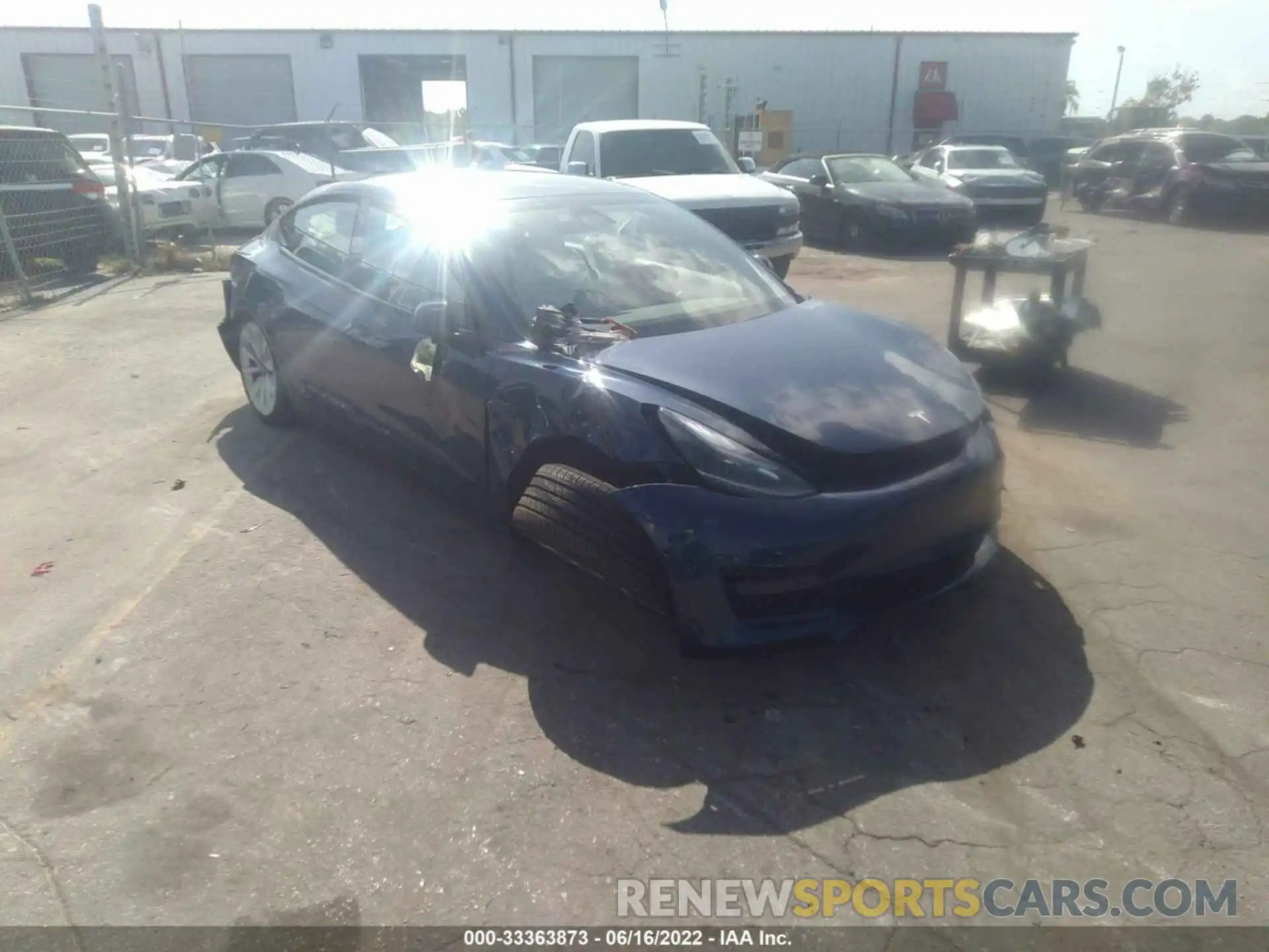 1 Photograph of a damaged car 5YJ3E1EB9MF035755 TESLA MODEL 3 2021