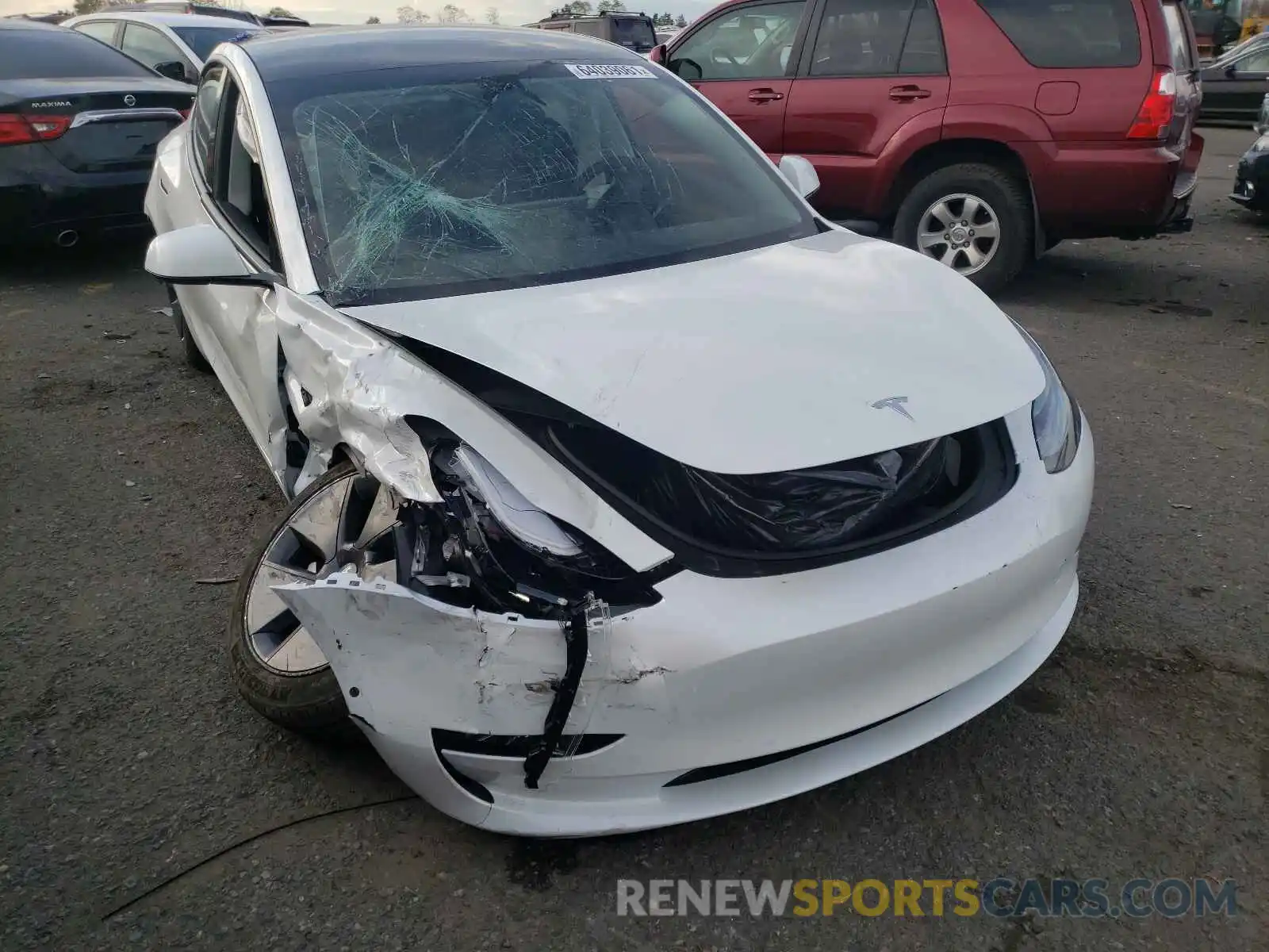 9 Photograph of a damaged car 5YJ3E1EB9MF055536 TESLA MODEL 3 2021