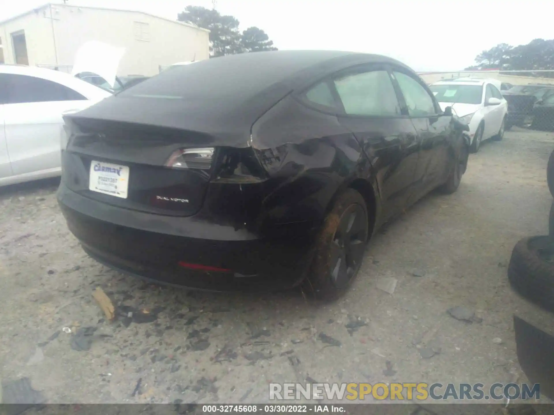 4 Photograph of a damaged car 5YJ3E1EB9MF062440 TESLA MODEL 3 2021