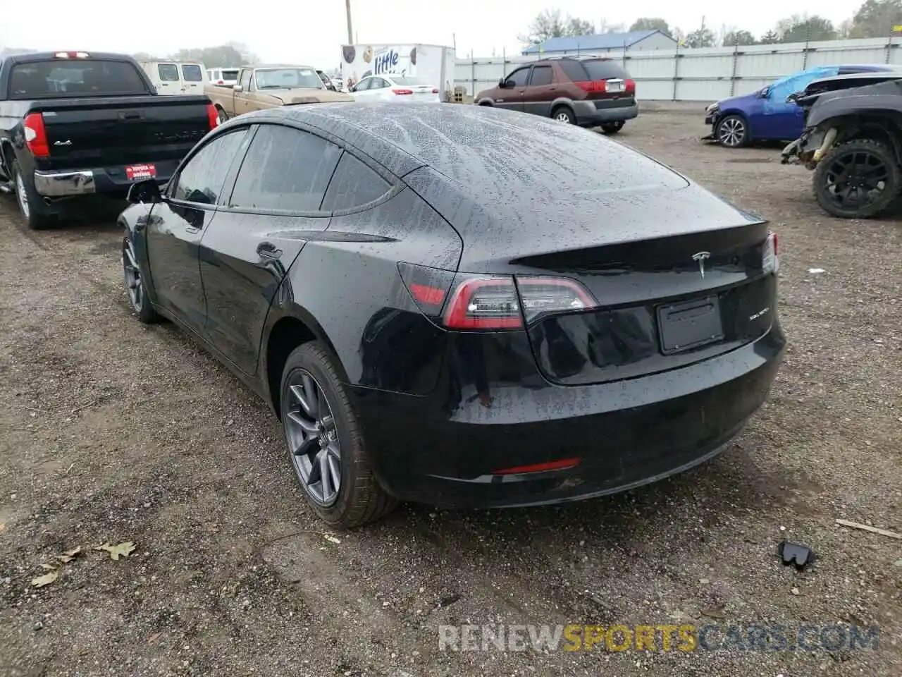 3 Photograph of a damaged car 5YJ3E1EB9MF062504 TESLA MODEL 3 2021