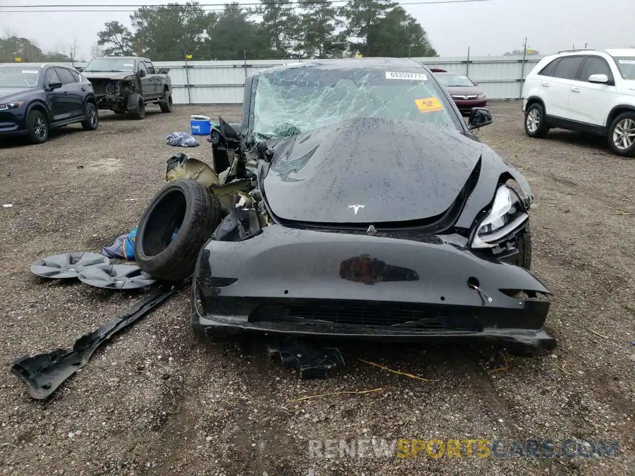 7 Photograph of a damaged car 5YJ3E1EB9MF062504 TESLA MODEL 3 2021