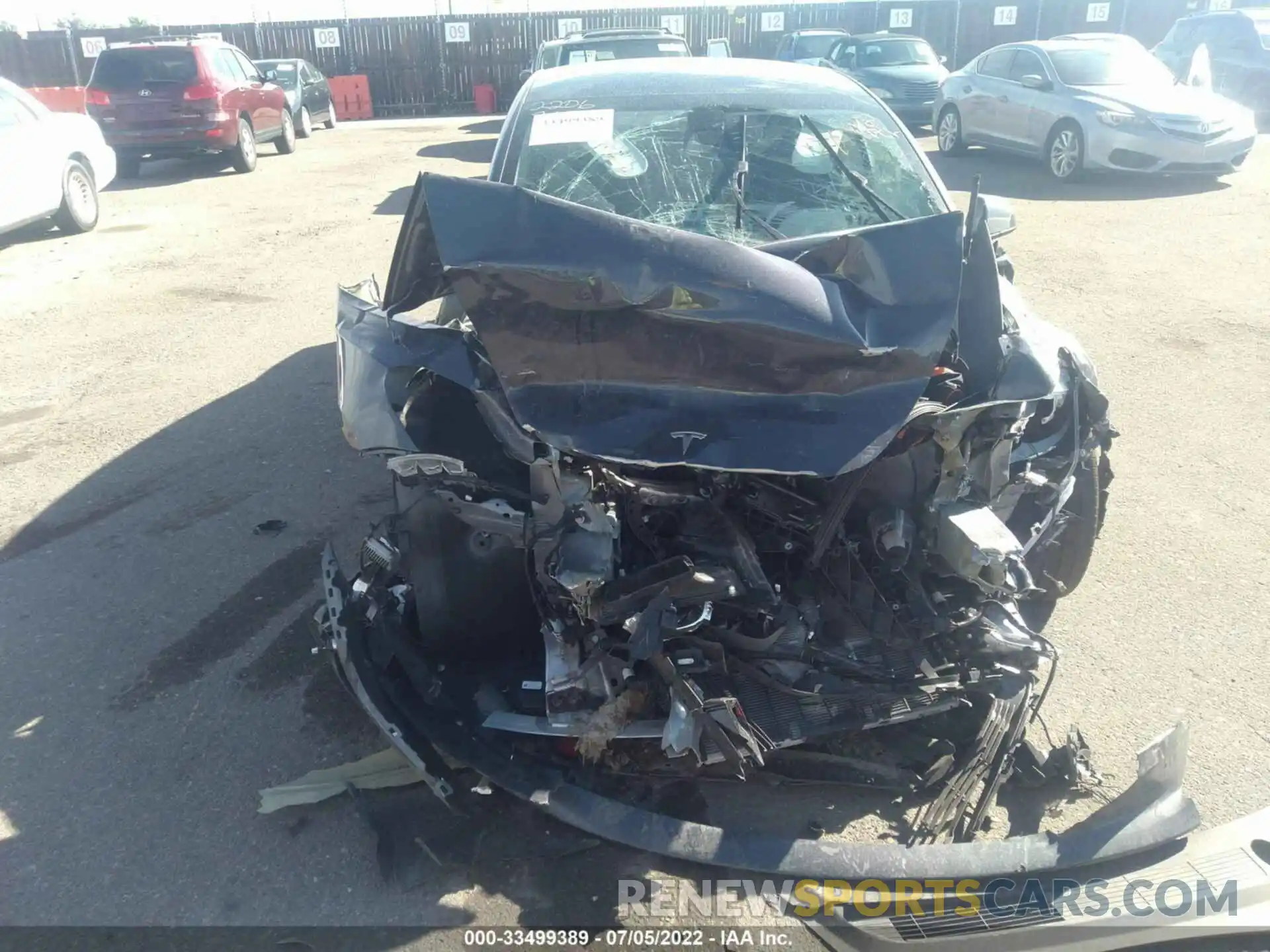 6 Photograph of a damaged car 5YJ3E1EB9MF069274 TESLA MODEL 3 2021