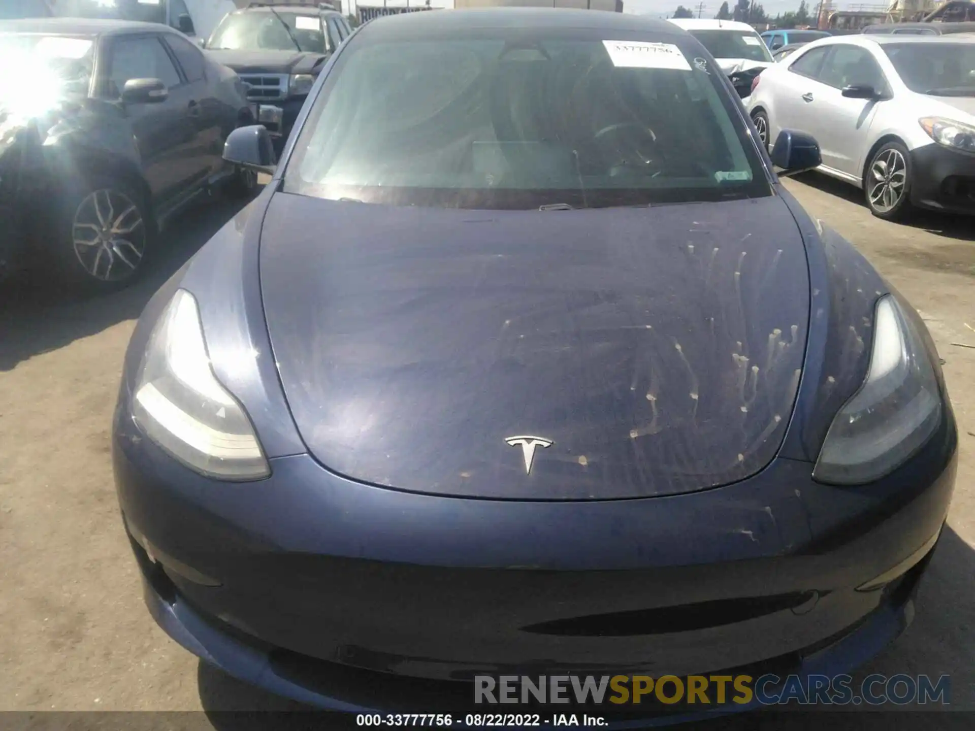 10 Photograph of a damaged car 5YJ3E1EB9MF072353 TESLA MODEL 3 2021