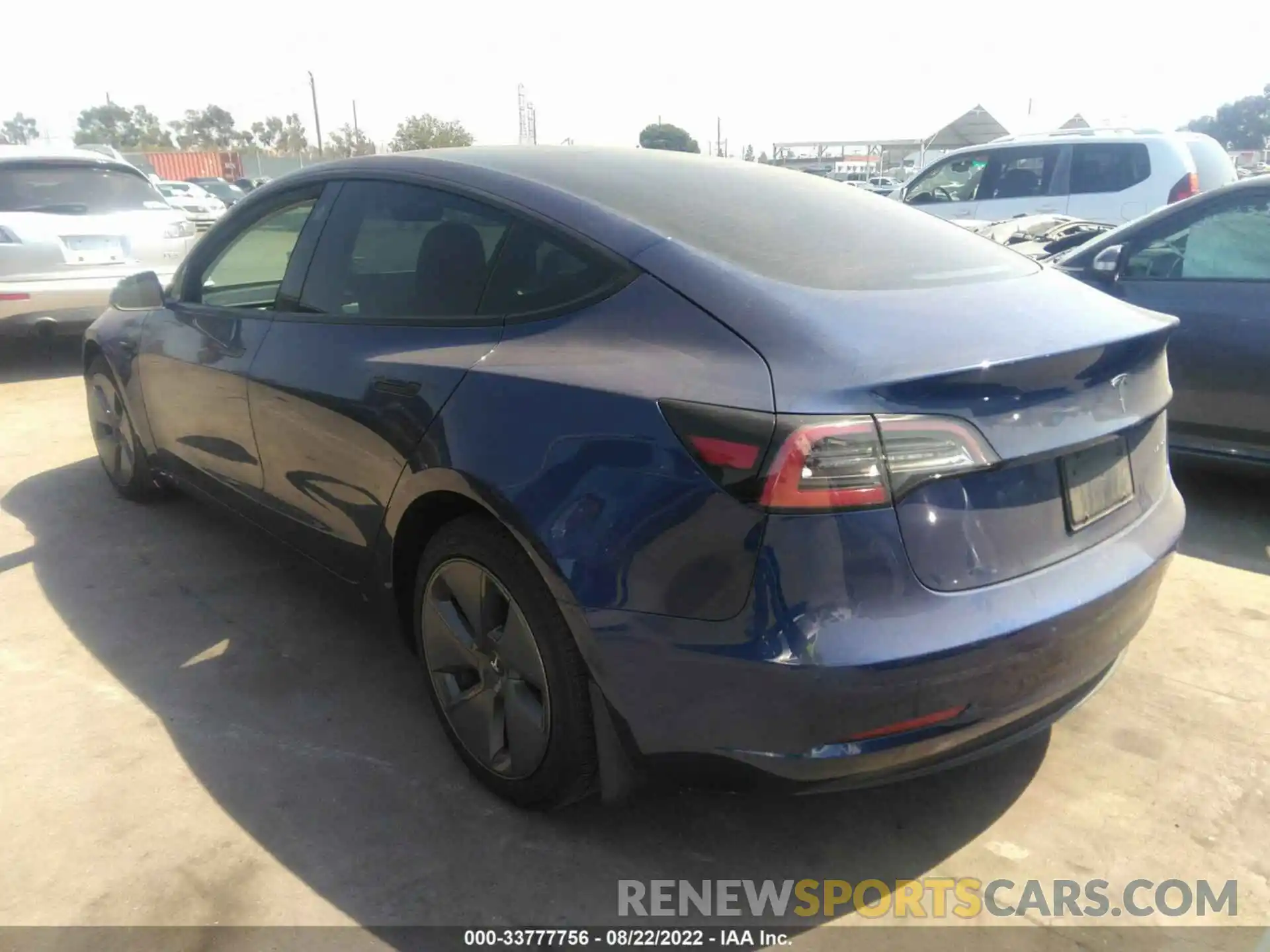 3 Photograph of a damaged car 5YJ3E1EB9MF072353 TESLA MODEL 3 2021