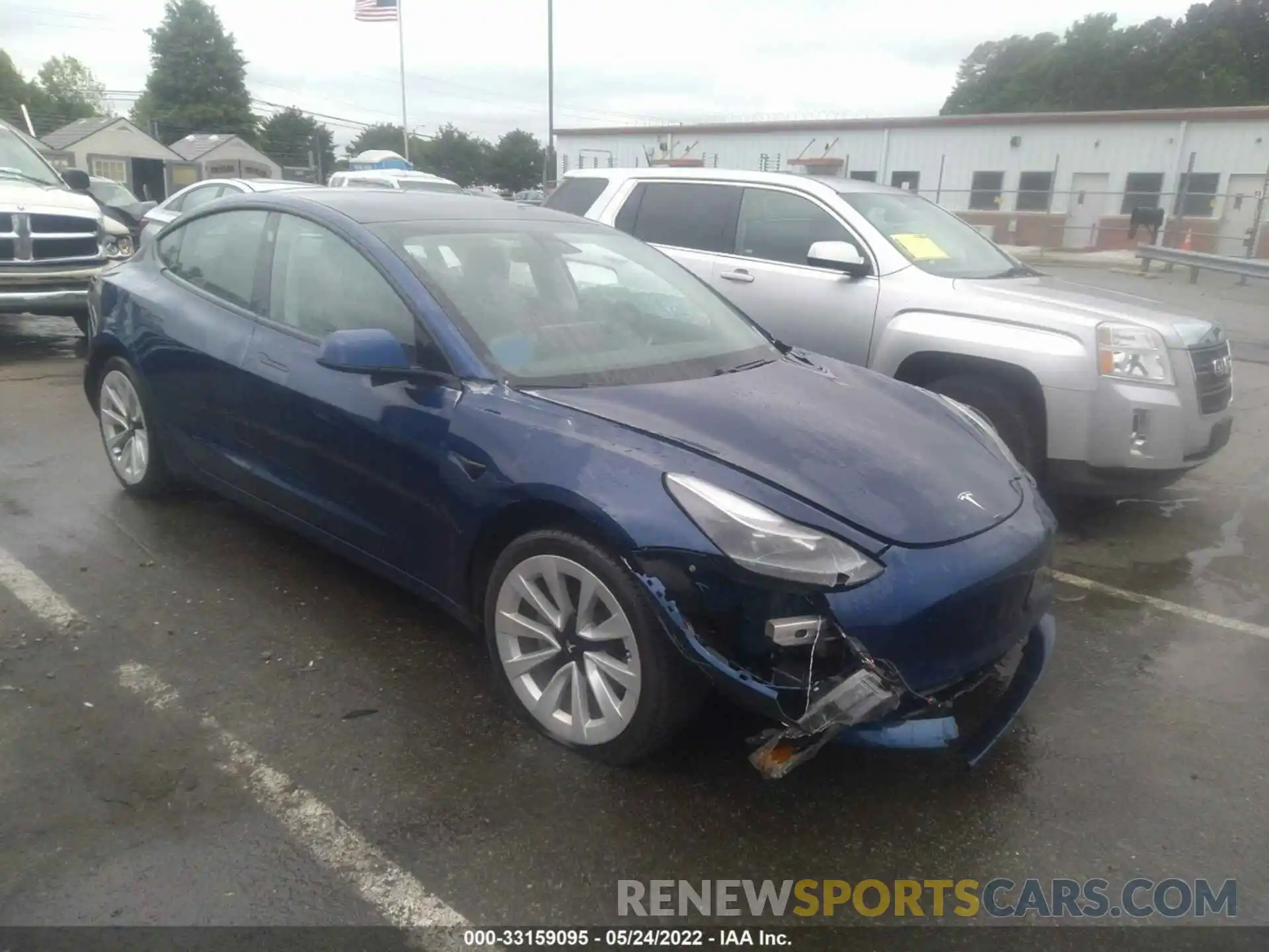 1 Photograph of a damaged car 5YJ3E1EB9MF079898 TESLA MODEL 3 2021