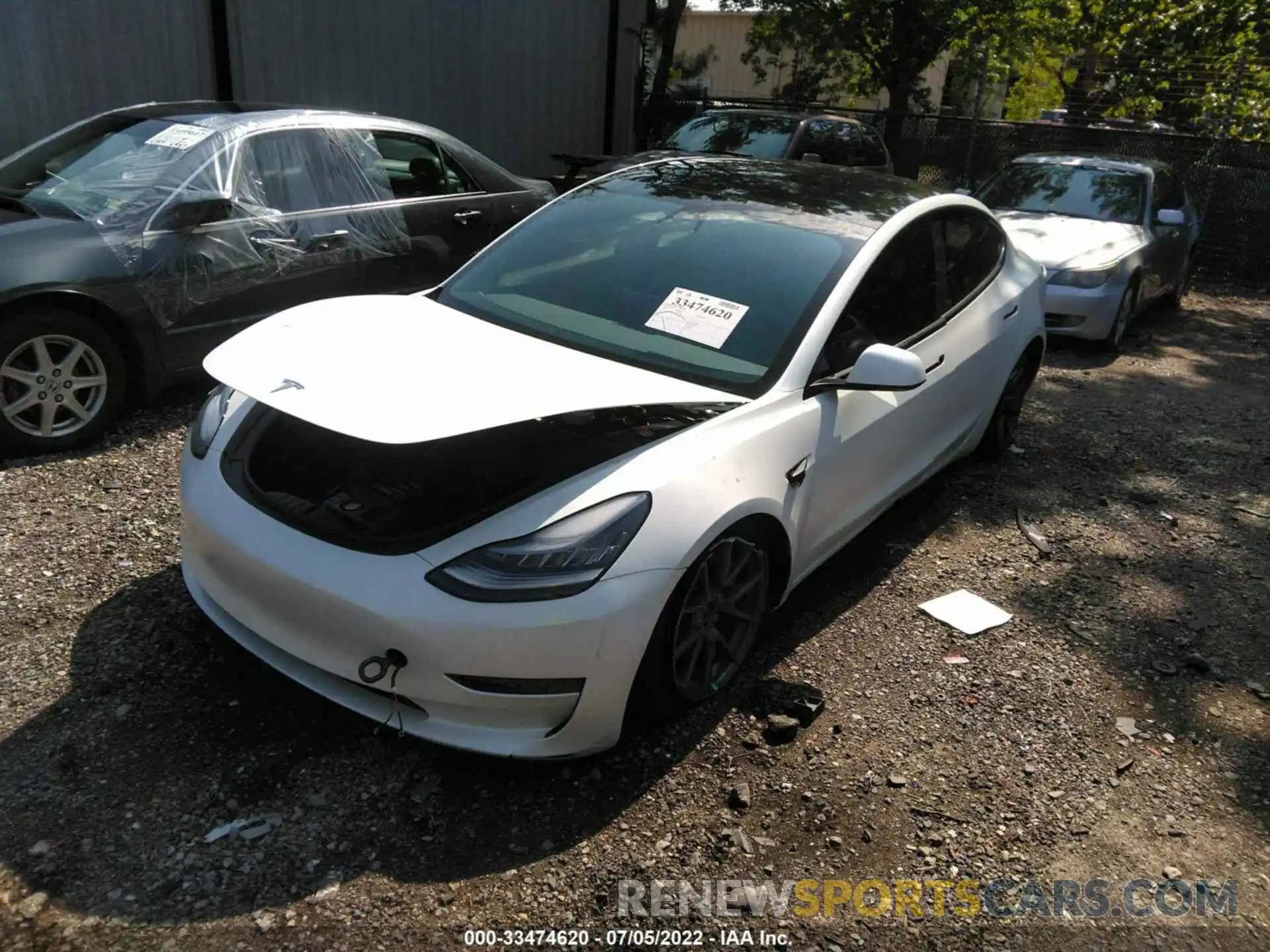 2 Фотография поврежденного автомобиля 5YJ3E1EB9MF836864 TESLA MODEL 3 2021